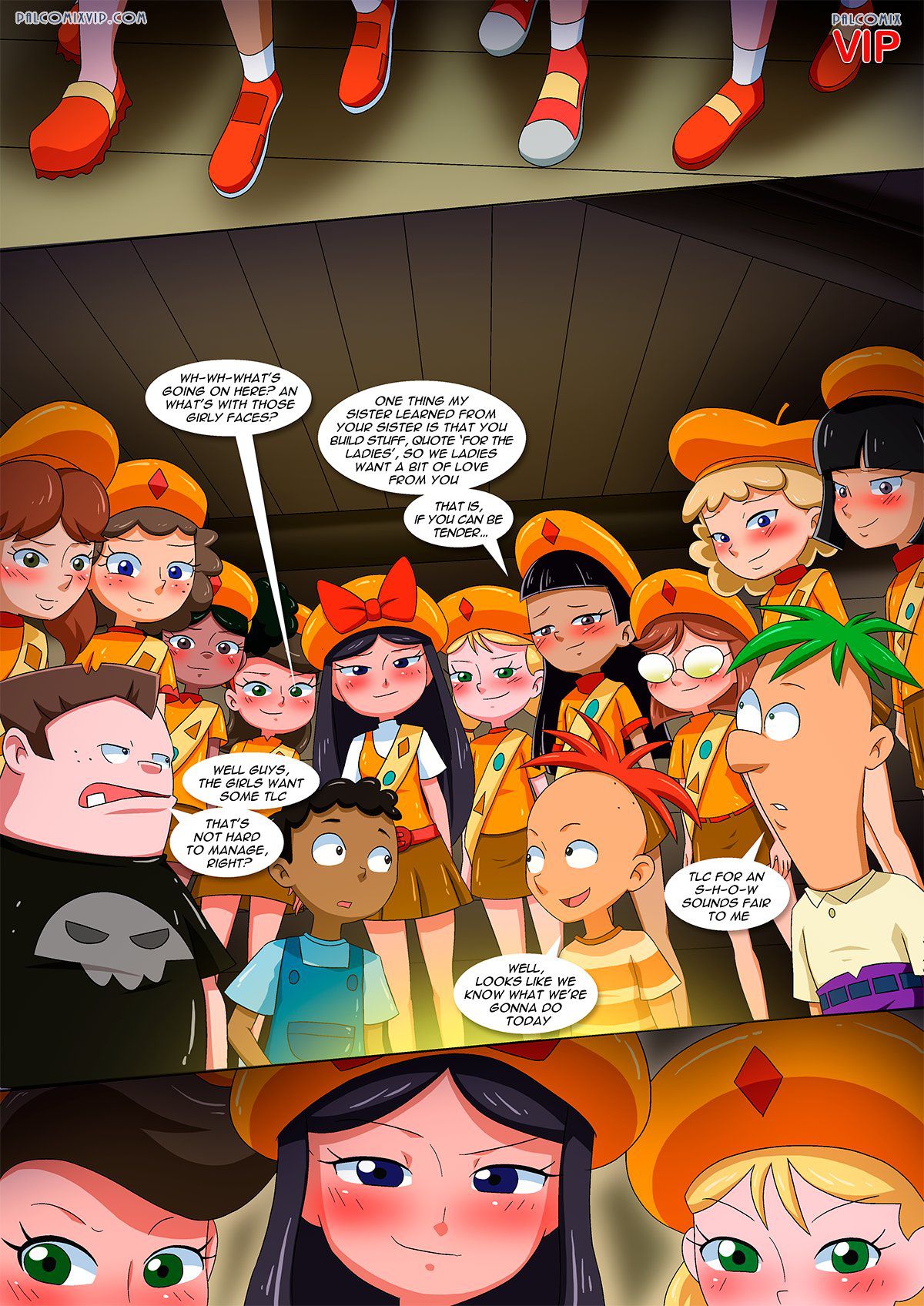 Fireside Colors (Phineas and Ferb) [PalComix] - Chapter 1 — Page 8