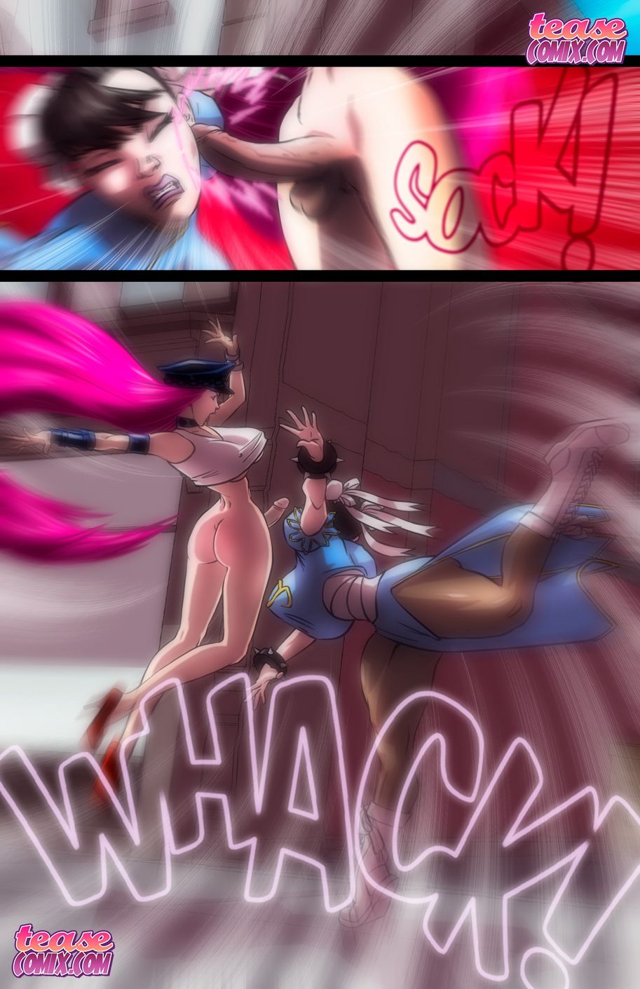 Here Cums A New Challenger (Street Fighter) [Tease Comix] - Chapter 1 — Page 7