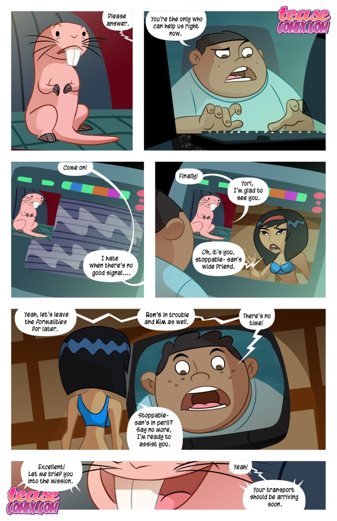Kim Vs. Kaa (Kim Possible , The Jungle Book) [Tease Comix] - Chapter 3 — Page 13
