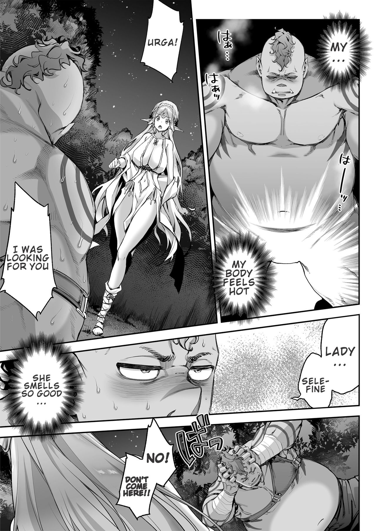 Lewd Elf Likes Orc-kun [Hakui Ami] - Chapter 1 — Page 16