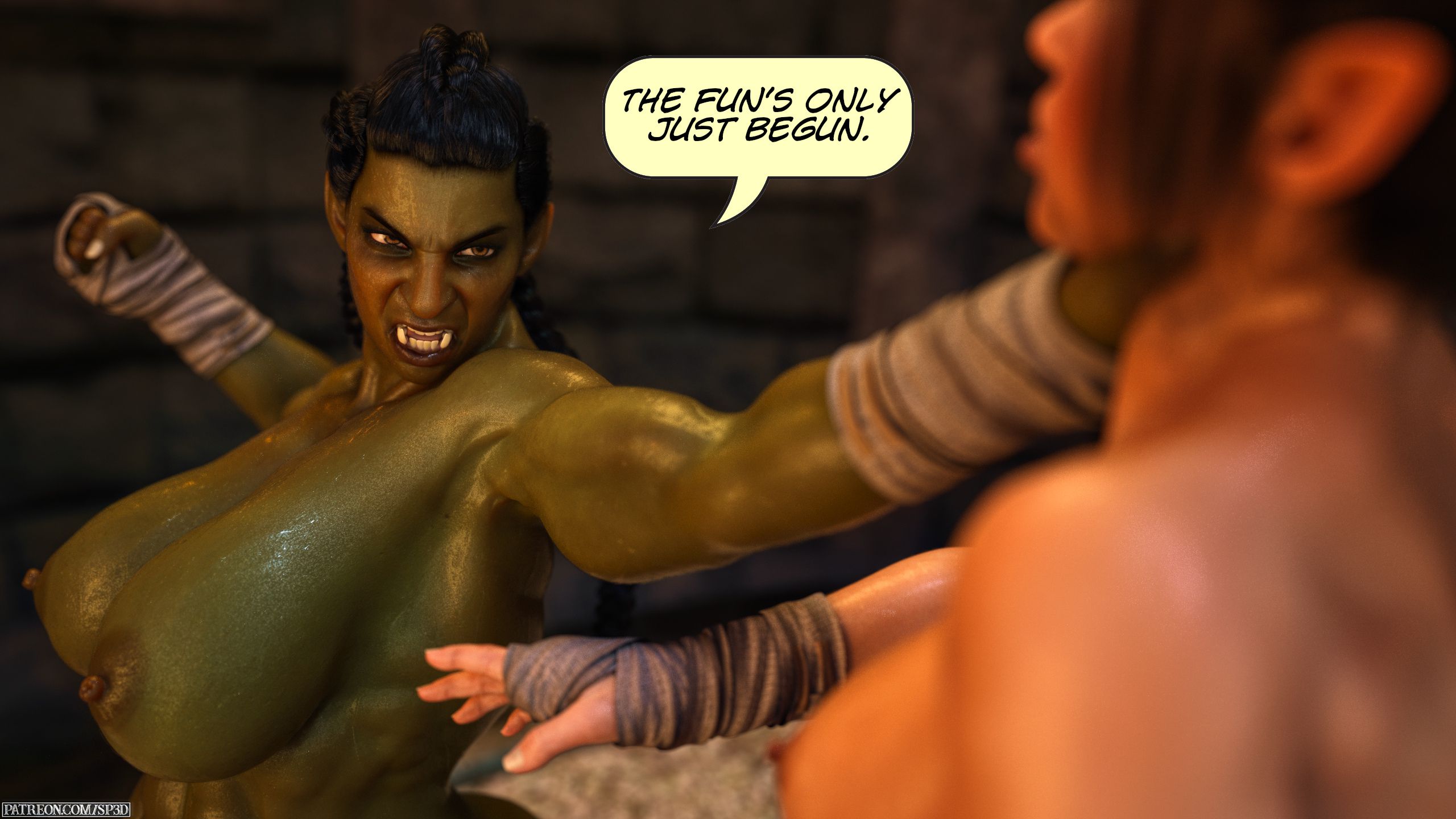 Sarak Vs Sinna [SquarePeg3D] - Chapter 1.2 — Page 45