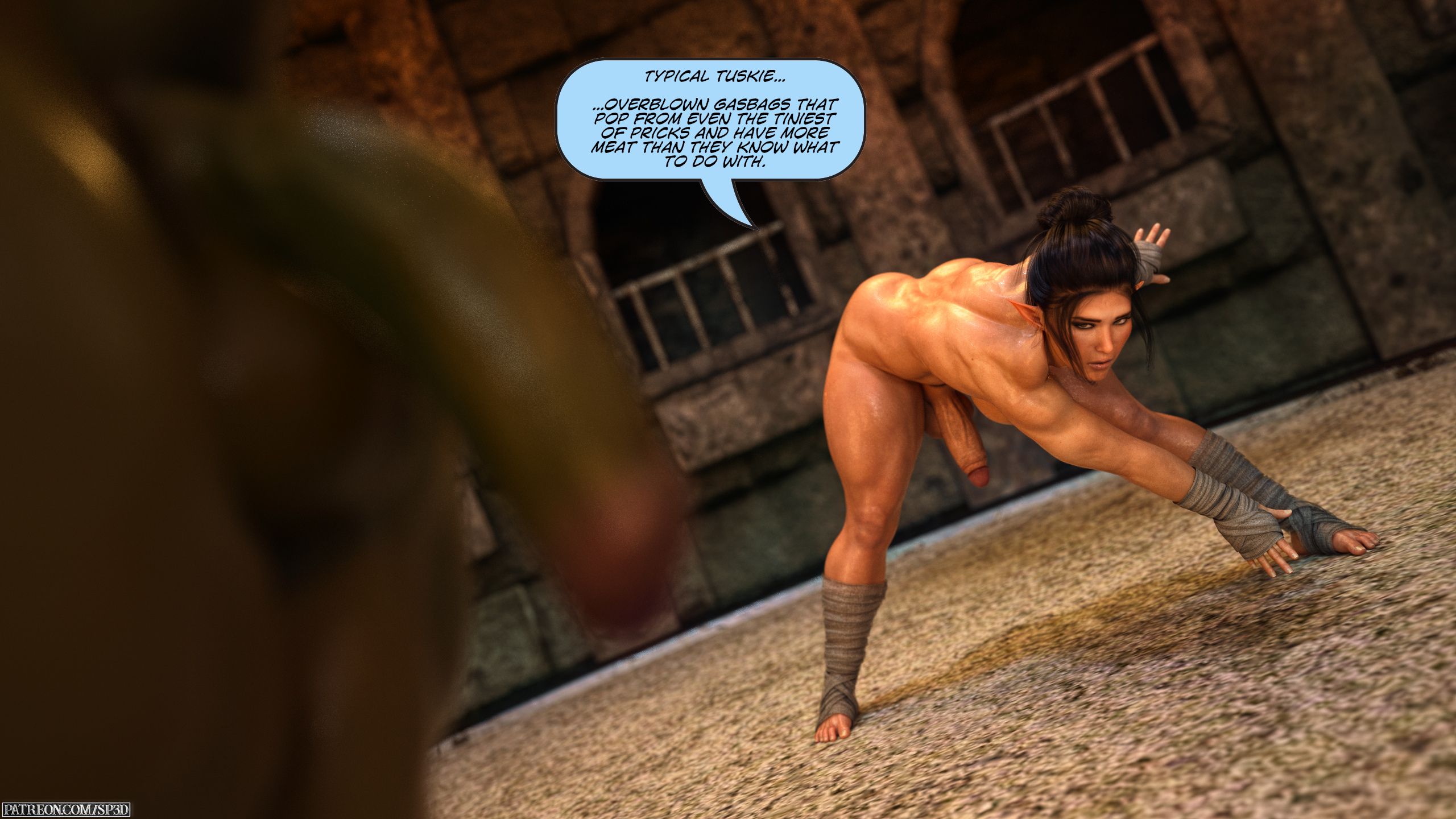 Sarak Vs Sinna [SquarePeg3D] - Chapter 1.1 — Page 4