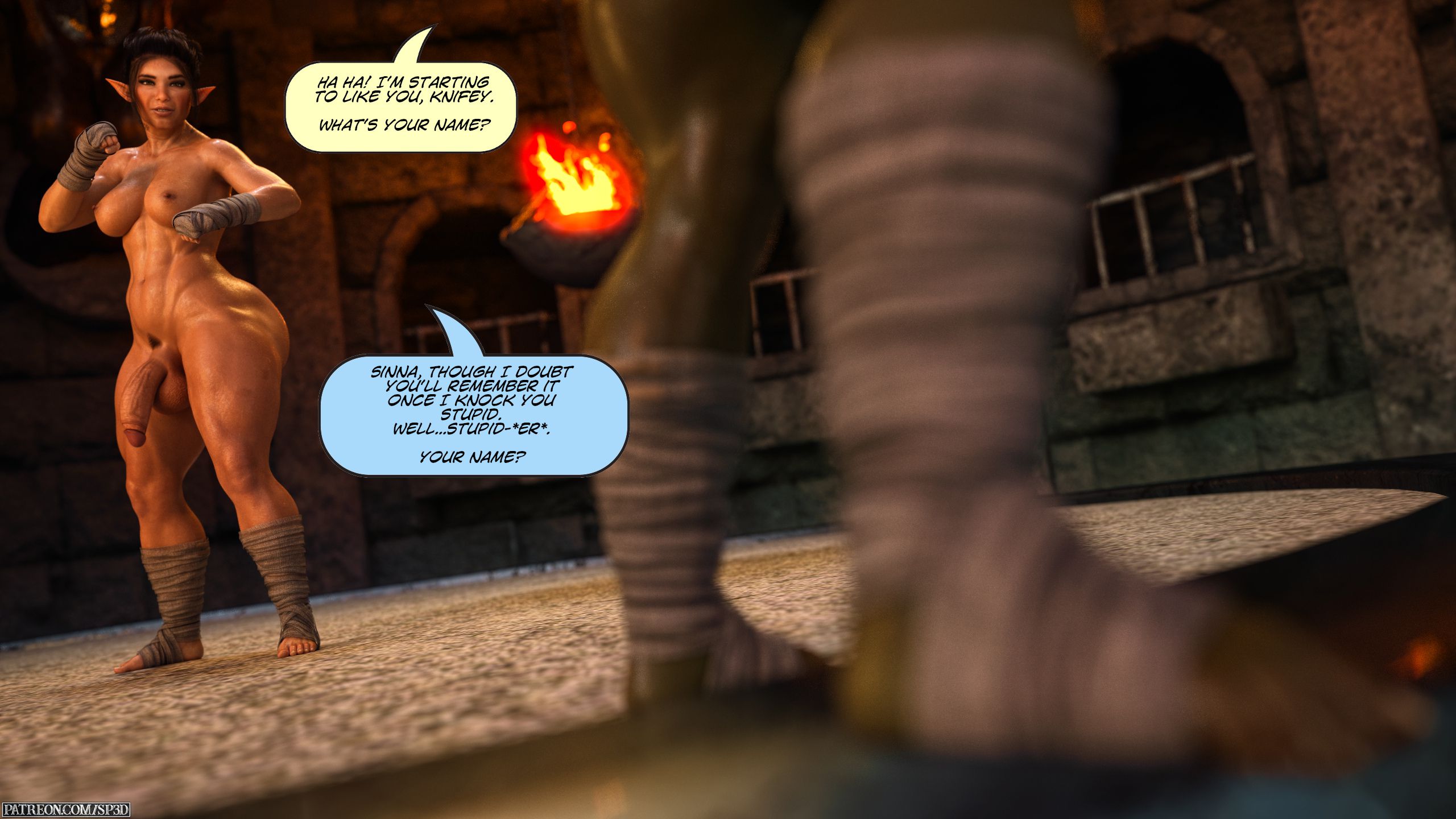 Sarak Vs Sinna [SquarePeg3D] - Chapter 1.1 — Page 6