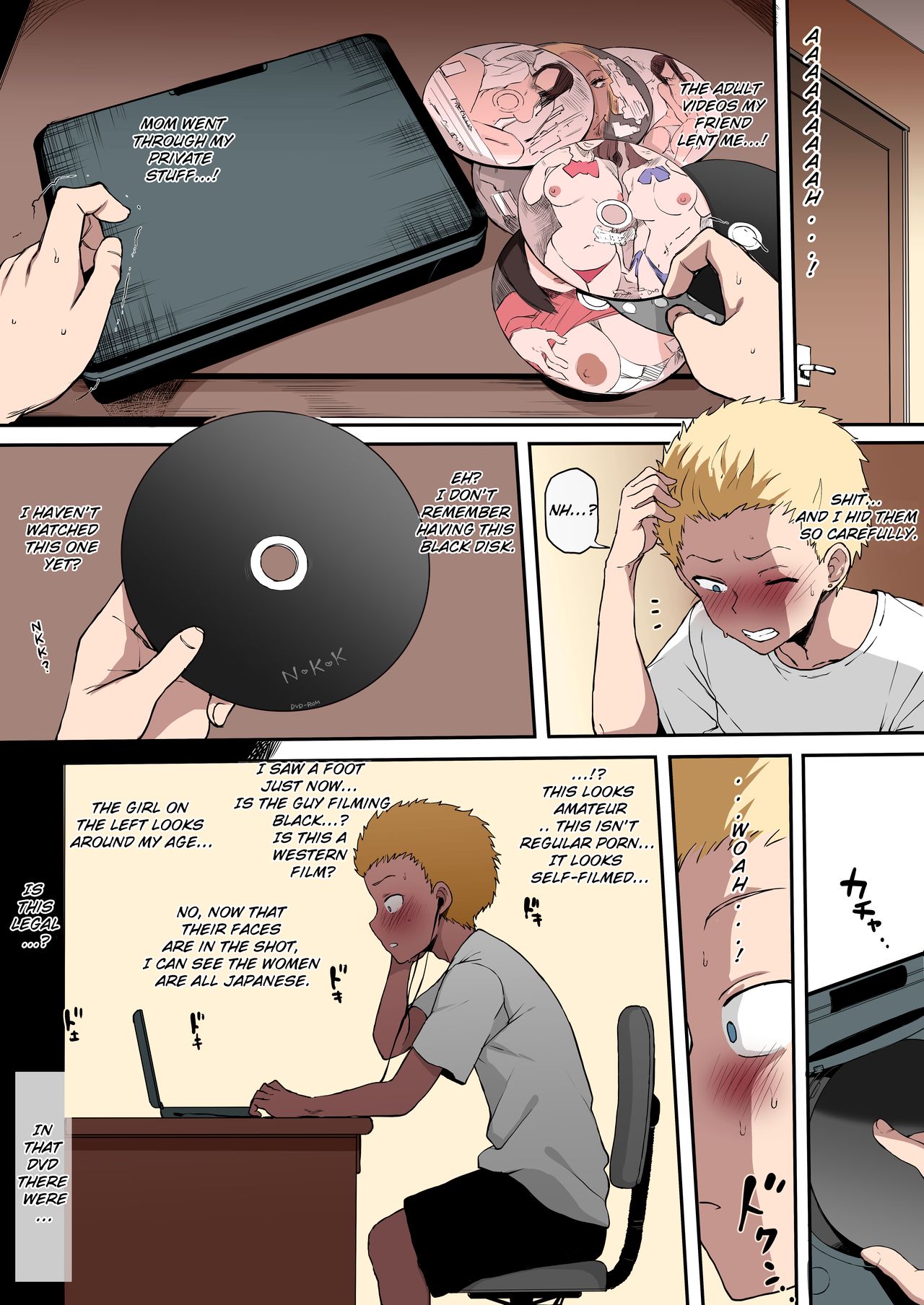 4P Kokujin no Tenkousei ni Osananajimi o NTR ru [Terasu MC] - Chapter 1 — Page 23