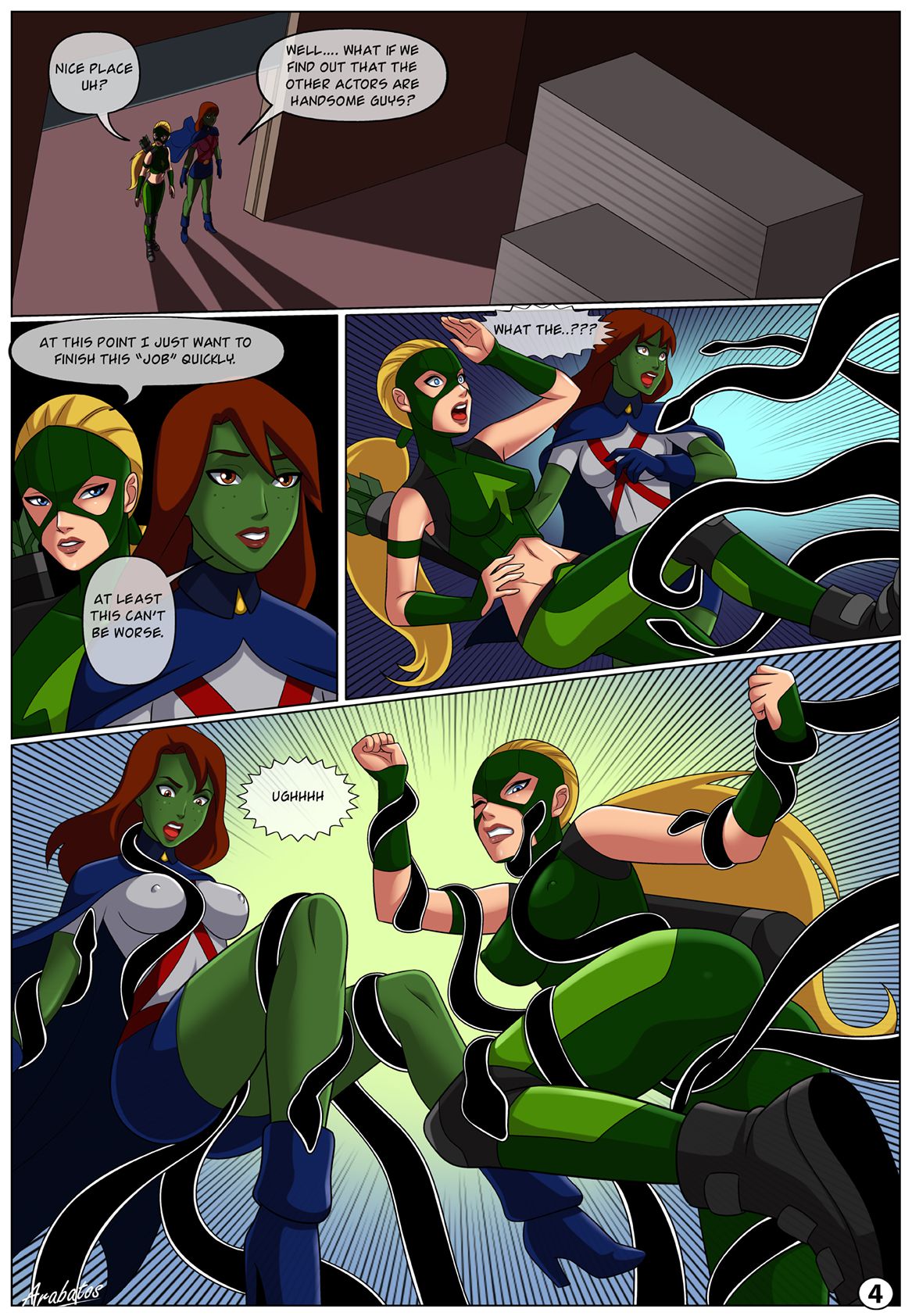 Low Class Heroines (Teen Titans) [Arabatos] - Chapter 1 — Page 4