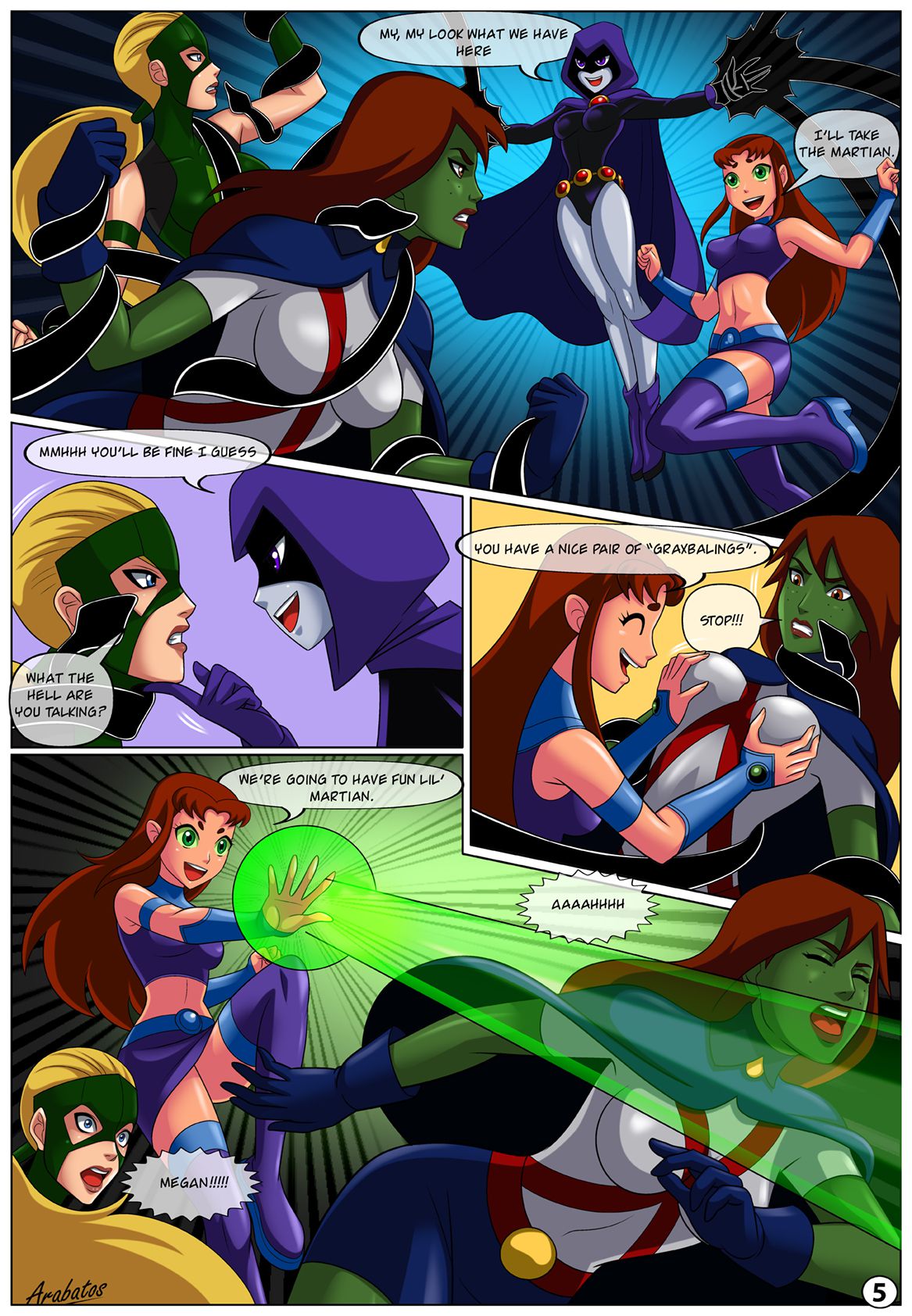 Low Class Heroines (Teen Titans) [Arabatos] - Chapter 1 — Page 5