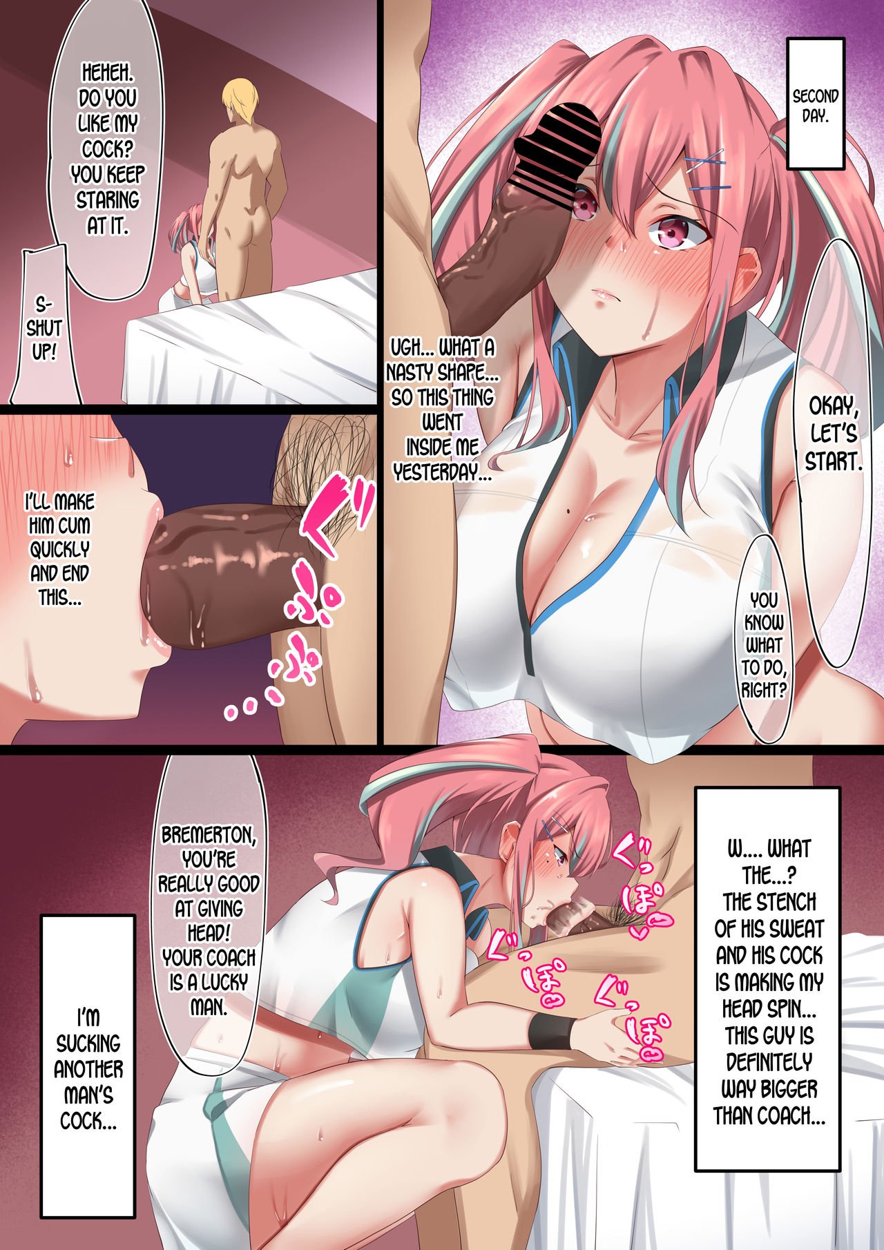 My Girlfriend With Huge Breasts Being Taken Down By A Tenisa Yarichin Man (Azur Lane) [Nanohana] - Chapter 1 — Page 9