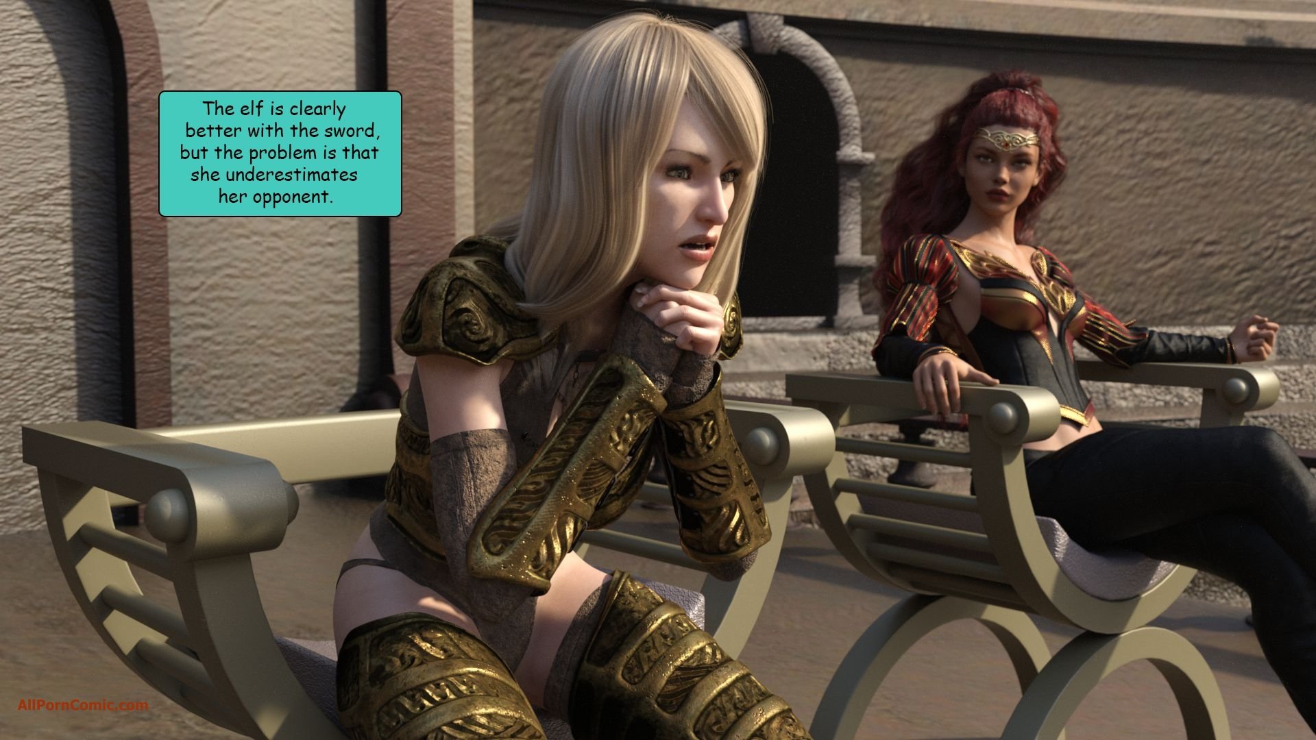 Elf VS Barbarian [Kizaru3D] - Chapter 1 — Page 16