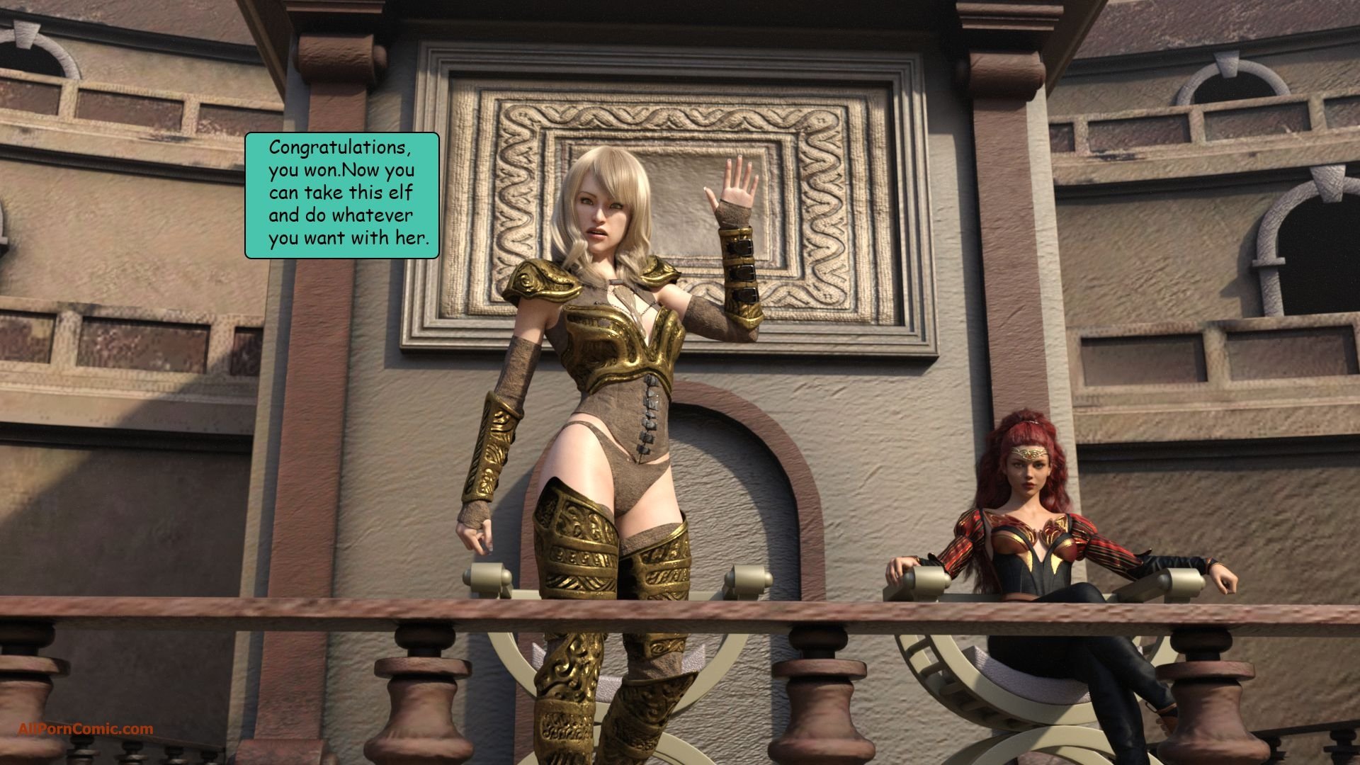 Elf VS Barbarian [Kizaru3D] - Chapter 1 — Page 27