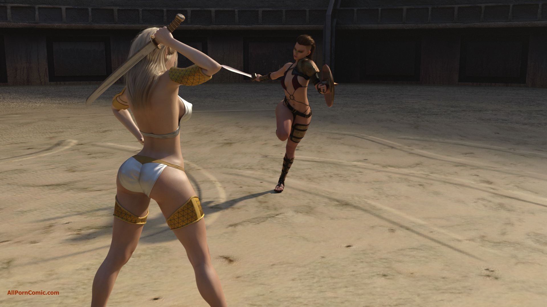 Elf VS Barbarian [Kizaru3D] - Chapter 1 — Page 8