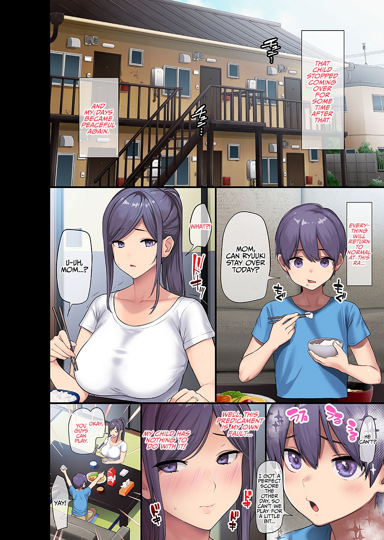 Giant Boobs Widow And Her Son’s Very Very Bad Friend [Ohkami Ryosuke, Meme50] - Chapter 1 — Page 27