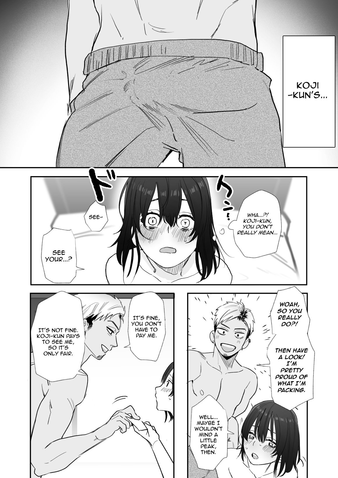 〇sen-yen de Oppai Misete [Oniben Katze] - Chapter 1 — Page 16