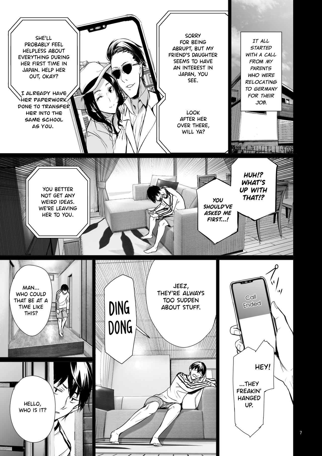 The Reason Why a German Girl Takes a Bath Together With Me on Her Homestay [Gentsuki] - Chapter 1 — Page 7
