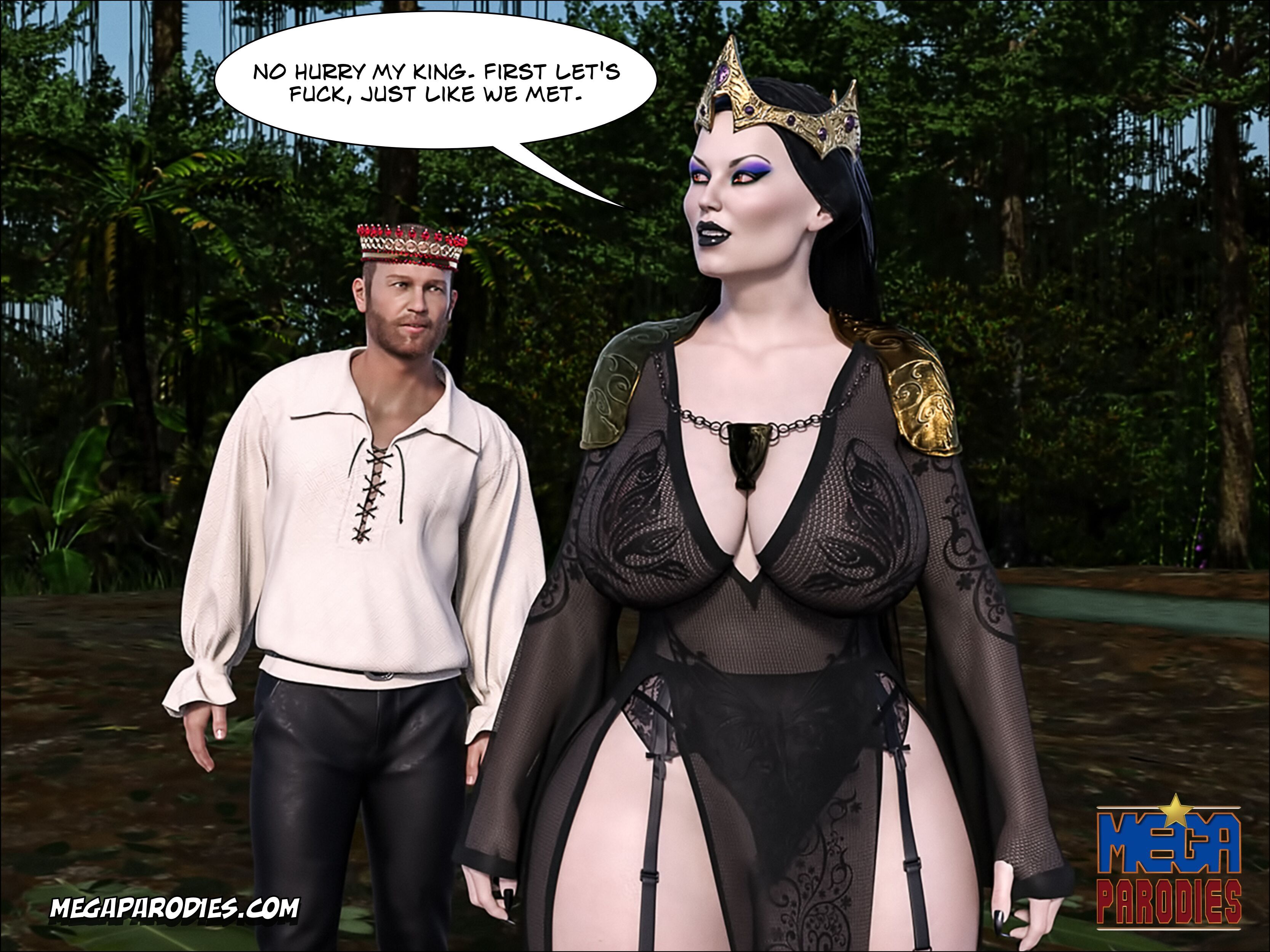 Snow White (Snow White And The Seven Dwarfs) [MegaParodies] - Chapter 2 — Page 9