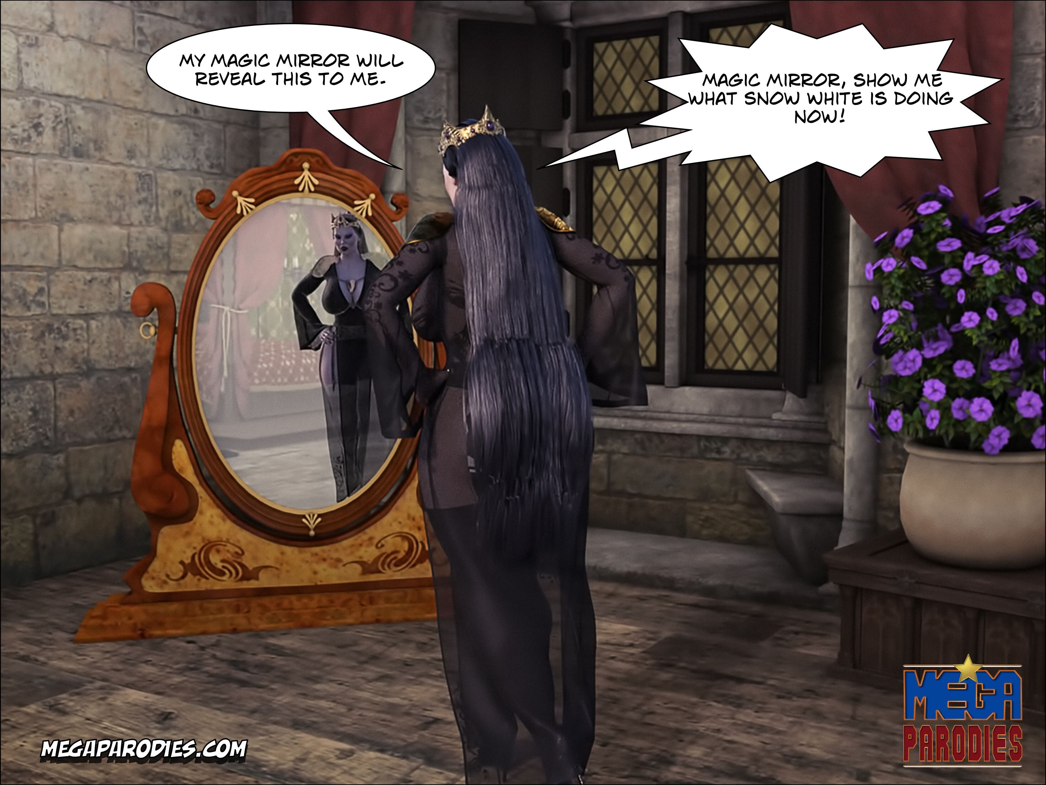 Snow White (Snow White And The Seven Dwarfs) [MegaParodies] - Chapter 1 — Page 54