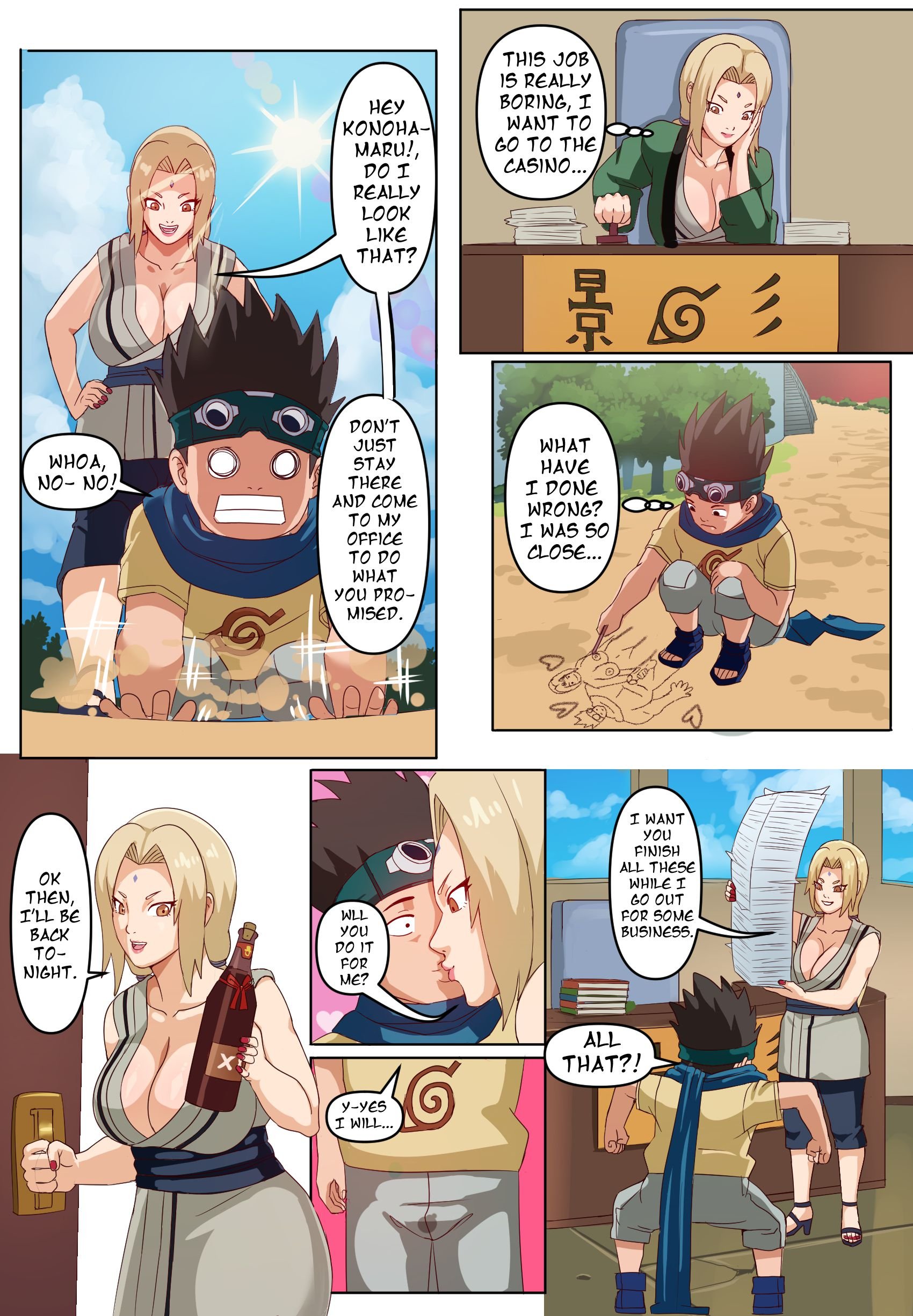 Tsunade And Konohamaru (Naruto) [Pink Pawg] - Chapter 1 — Page 9