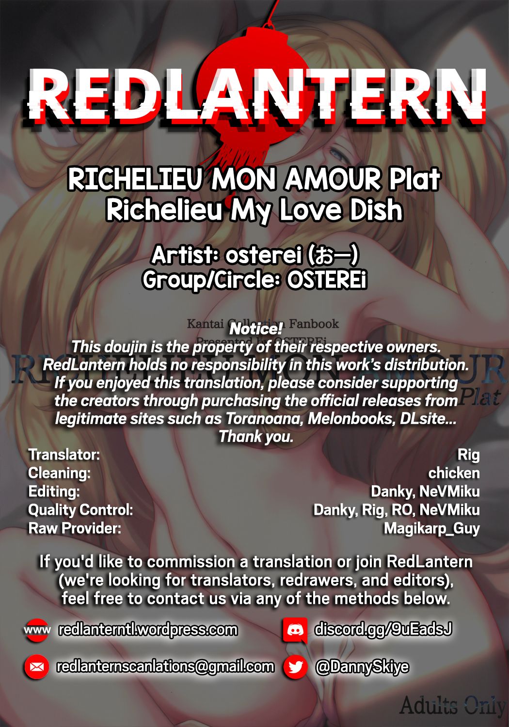 Richelieu My Love Dish (Kantai Collection) [Osterei] - Chapter 1 — Page 31