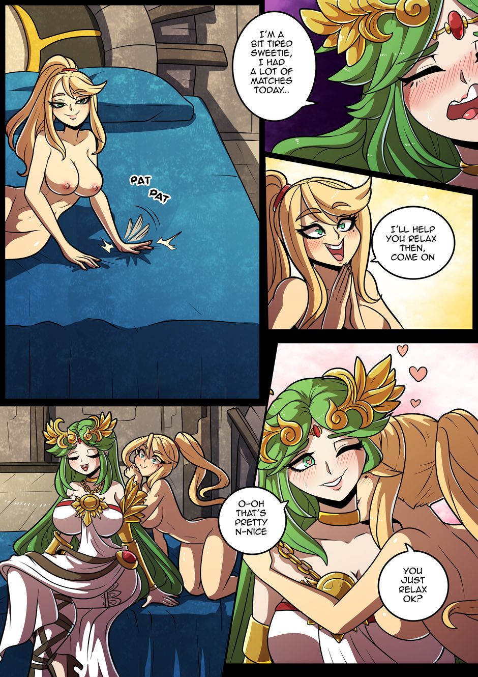 Samus and Palutena’s Bedroom Smash! [Kinkymation] - Chapter 1 — Page 4