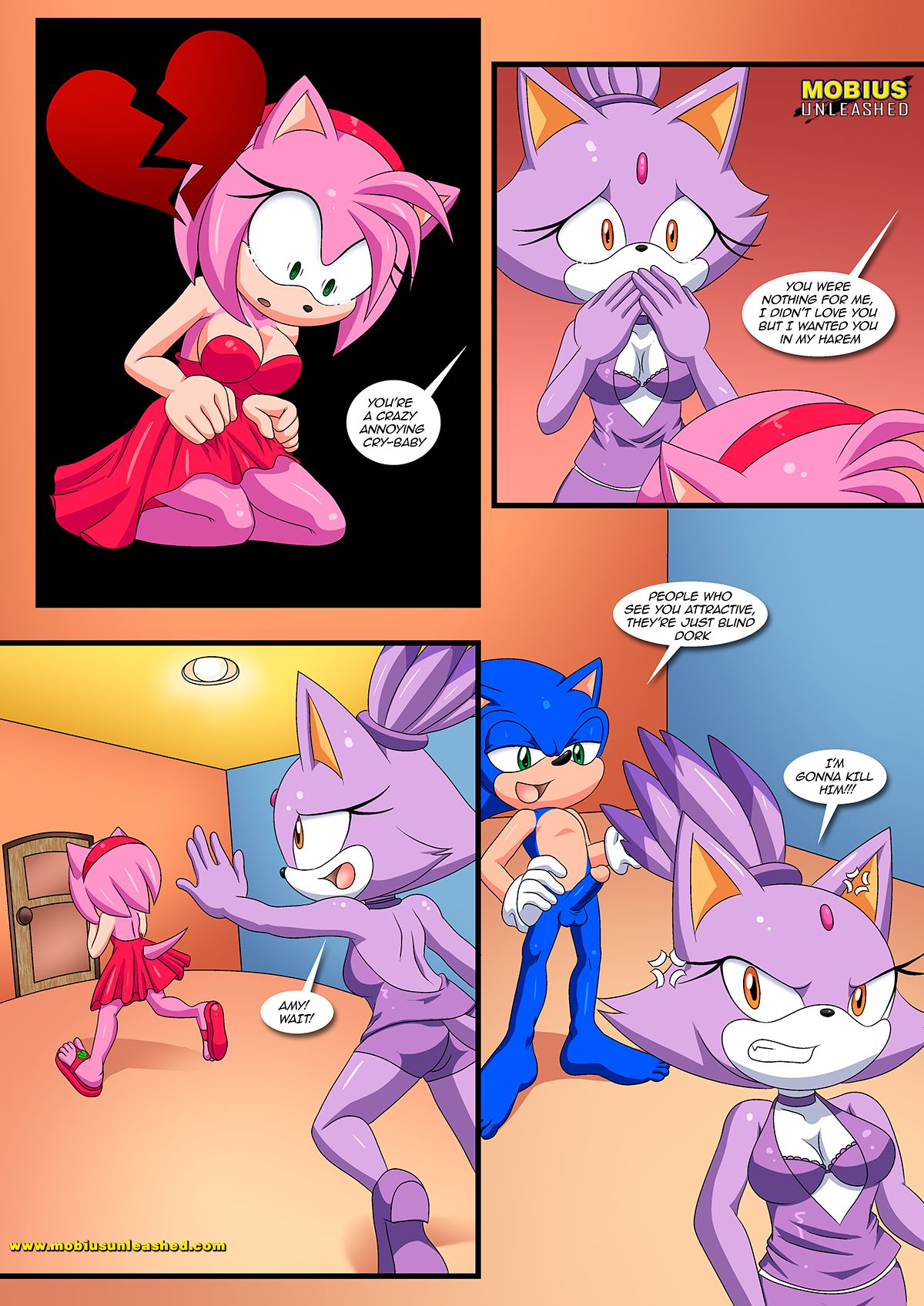 Burning Love (Sonic the Hedgehog) [Palcomix , Mobius Unleashed] - Chapter 1 — Page 14