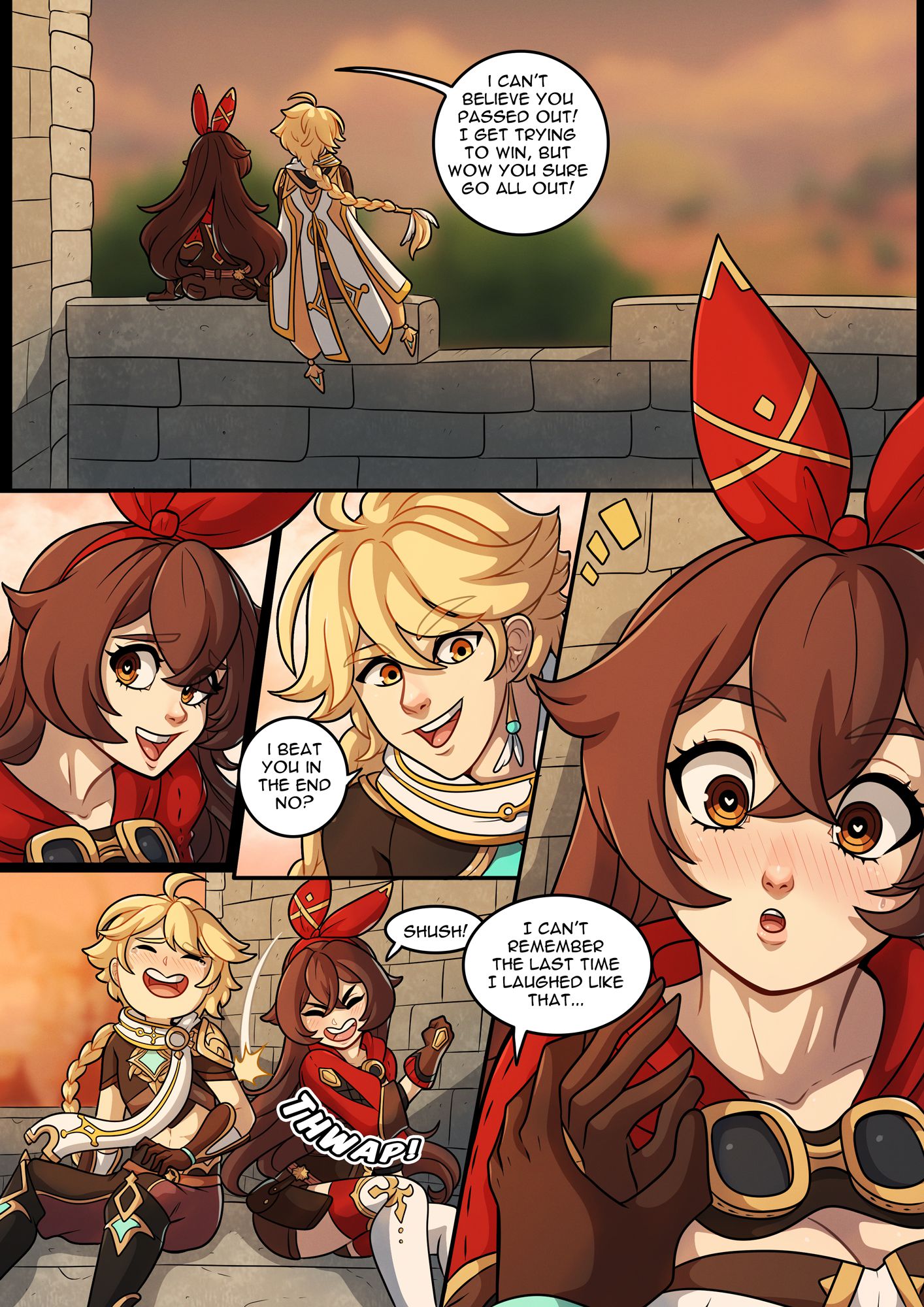The Traveler’s Guide to Teyvat’s Heart – Amber (Genshin Impact) [Kinkymation] - Chapter 1 — Page 6