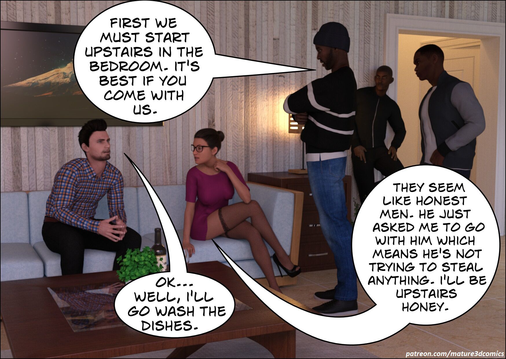 Slutwife Gangbang [Mature3DComics] - Chapter 1 — Page 4