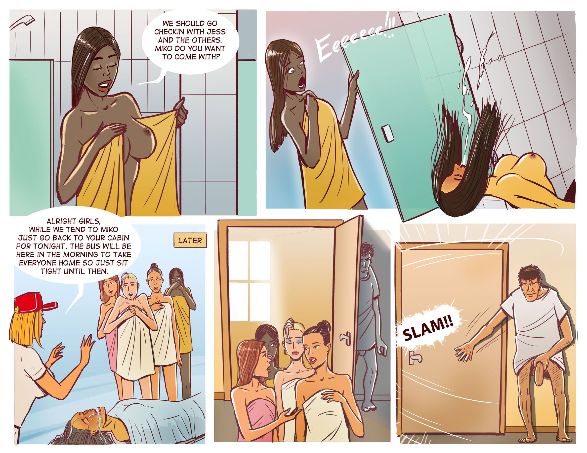 Cheerleader Camp Facefuck Massacre [Disarten] - Chapter 1 — Page 14