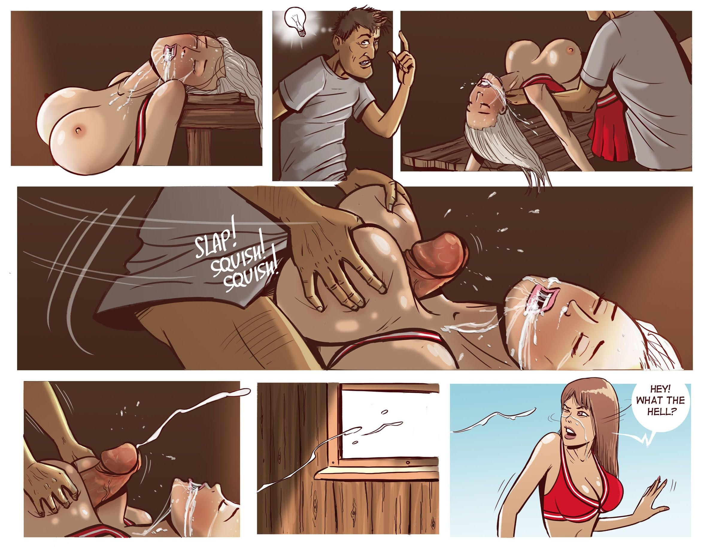 Cheerleader Camp Facefuck Massacre [Disarten] - Chapter 1 — Page 9