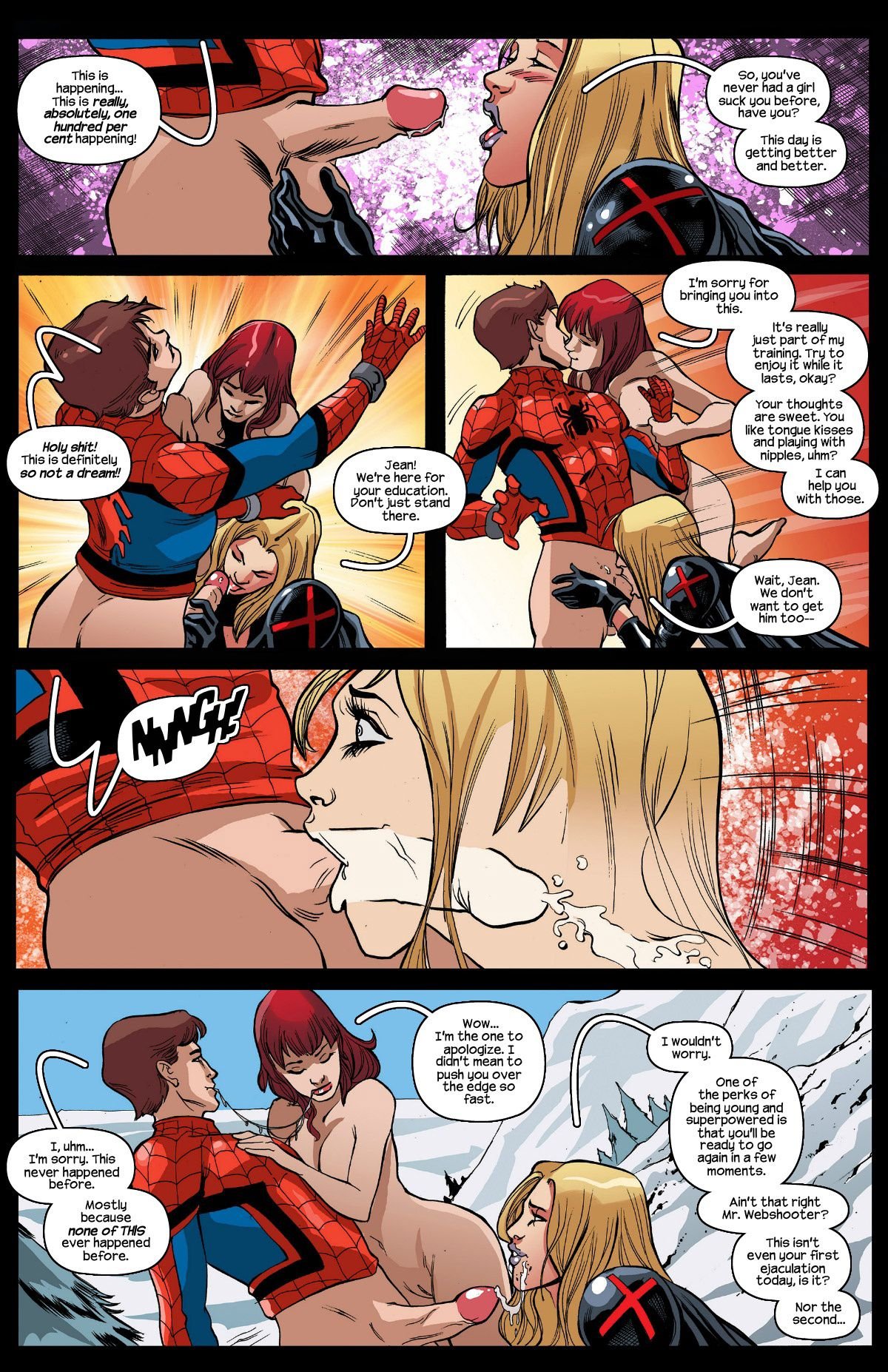 Psycho Nymphos (X-Men , Spider-Man) [Tracy Scops] - Chapter 1 — Page 8