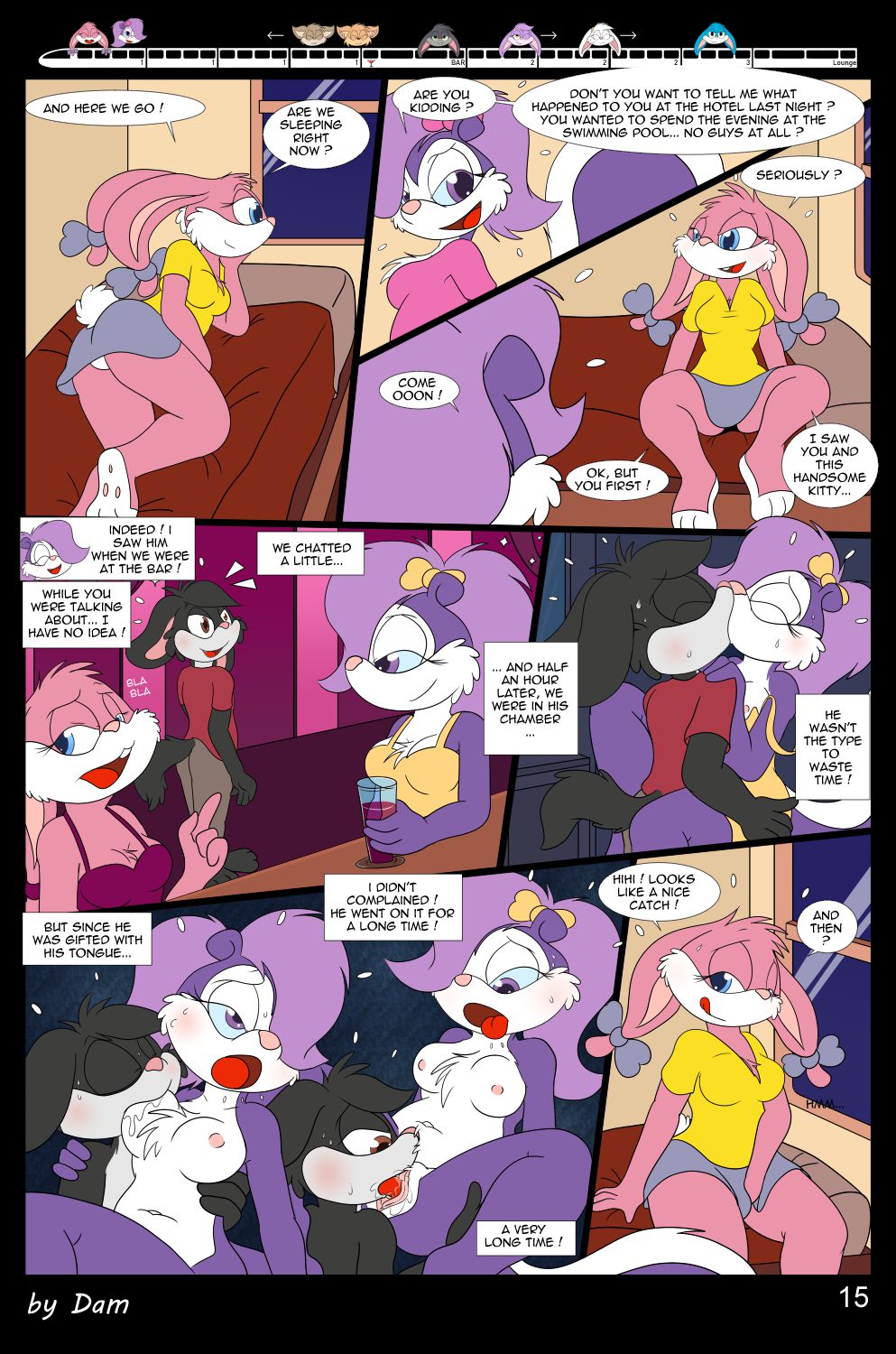 Toons On A Train (Tiny Toon Adventures) [Dam] - Chapter 1 — Page 15
