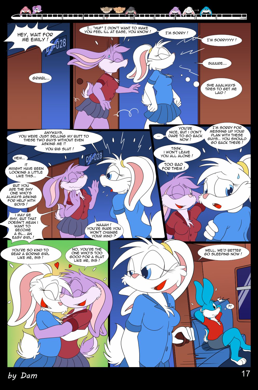 Toons On A Train (Tiny Toon Adventures) [Dam] - Chapter 1 — Page 17