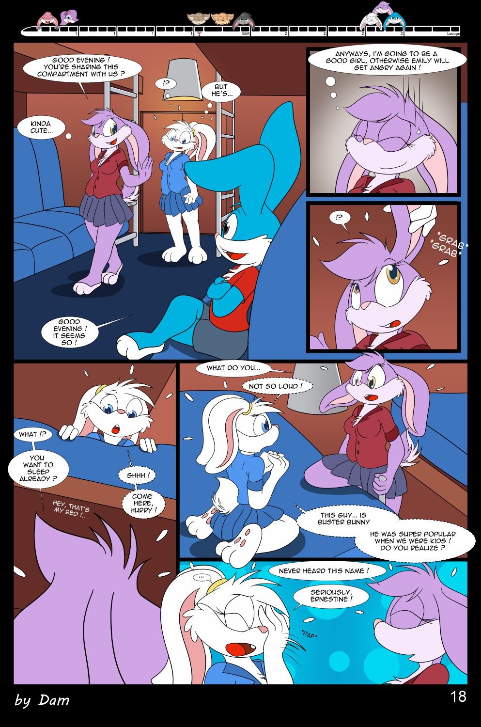Toons On A Train (Tiny Toon Adventures) [Dam] - Chapter 1 — Page 18