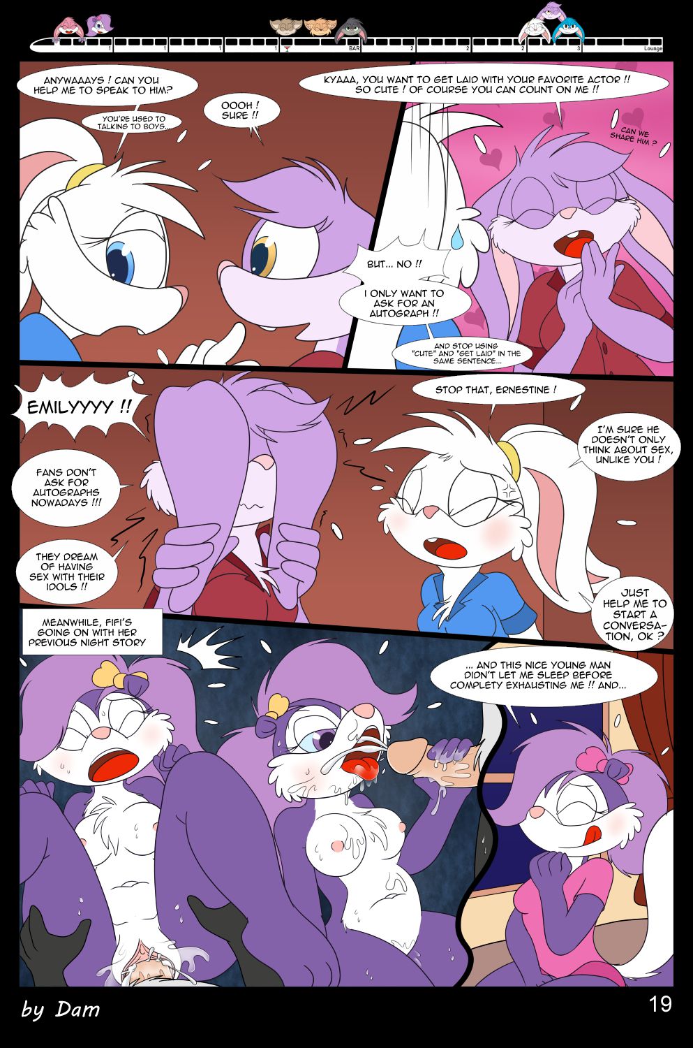 Toons On A Train (Tiny Toon Adventures) [Dam] - Chapter 1 — Page 19
