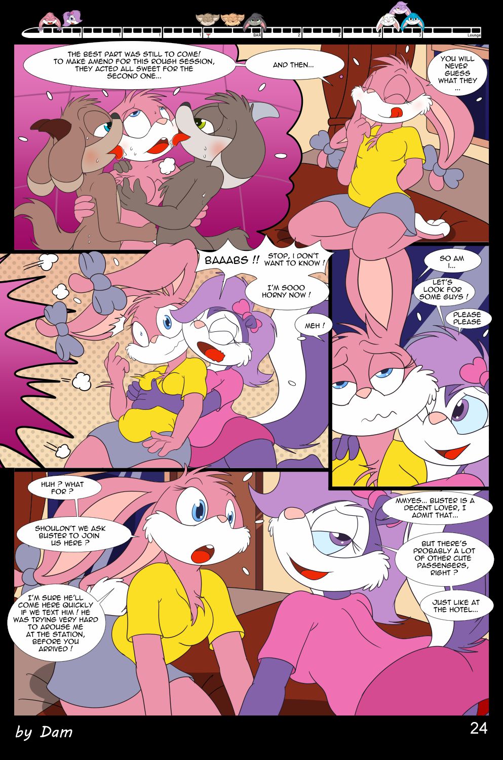 Toons On A Train (Tiny Toon Adventures) [Dam] - Chapter 1 — Page 24