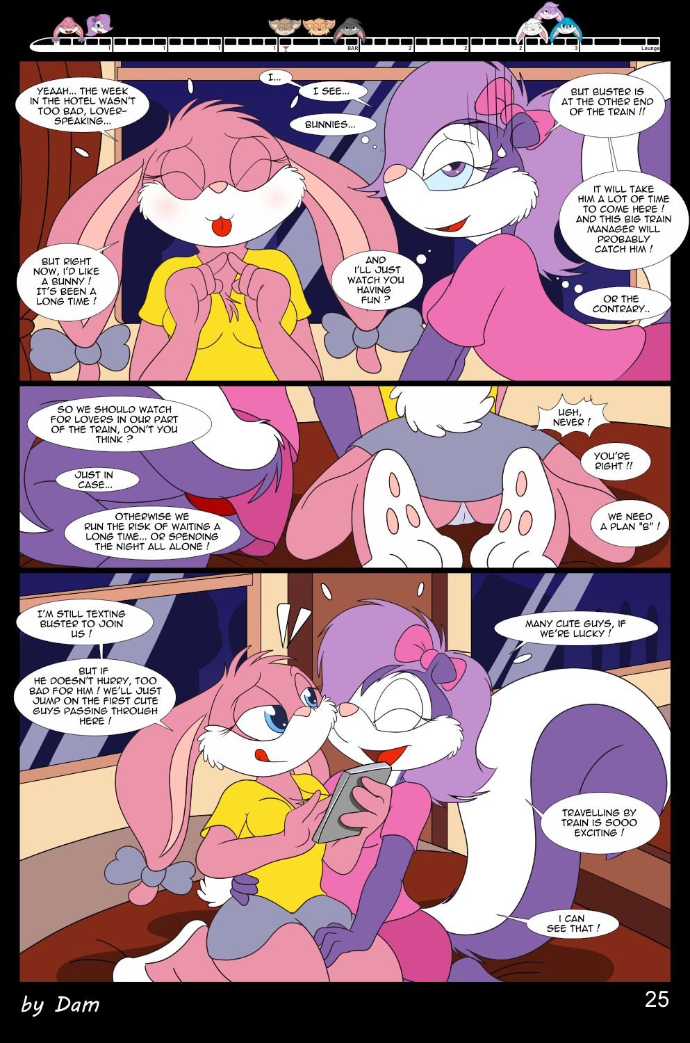 Toons On A Train (Tiny Toon Adventures) [Dam] - Chapter 1 — Page 25