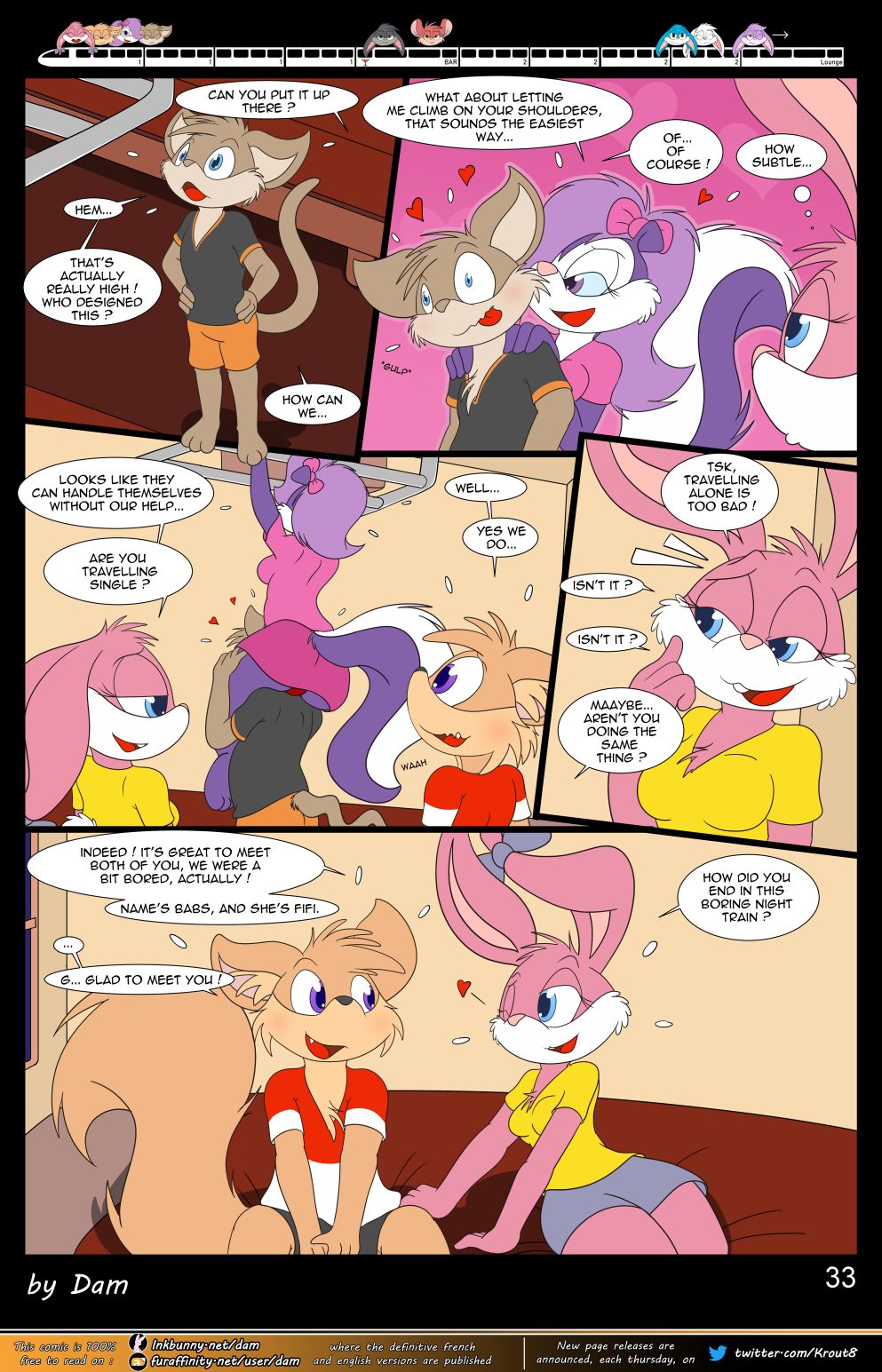 Toons On A Train (Tiny Toon Adventures) [Dam] - Chapter 1 — Page 33