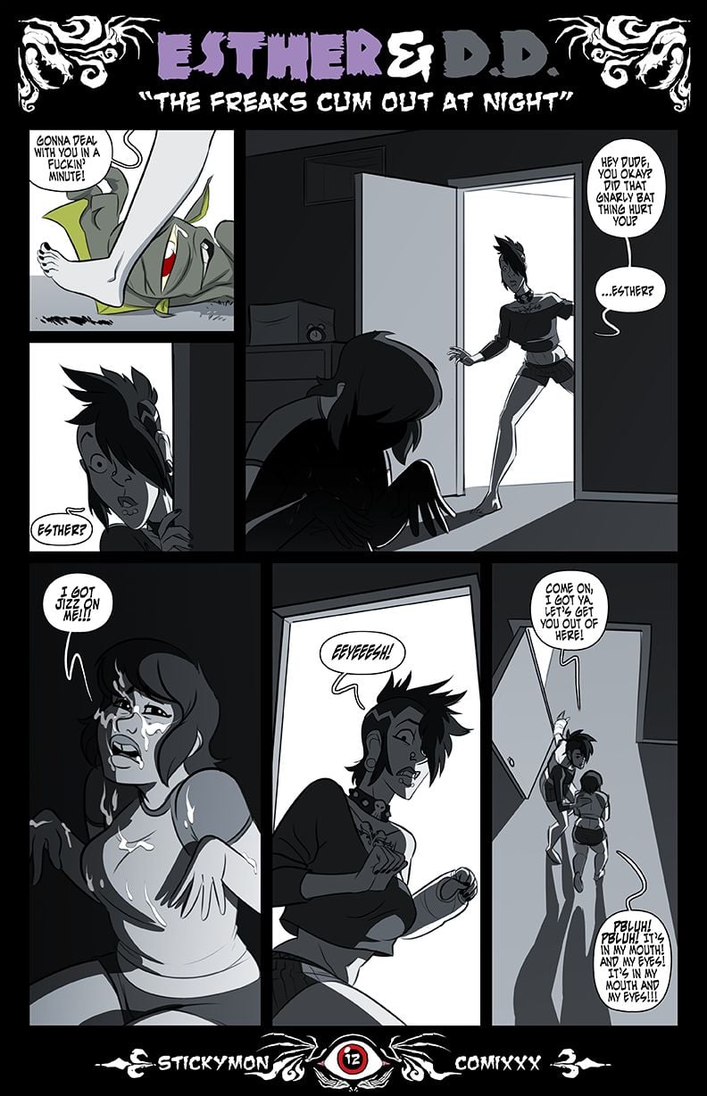 Esther & DD – The Freak Cum Out At Night [Stickymon] - Chapter 1 — Page 13