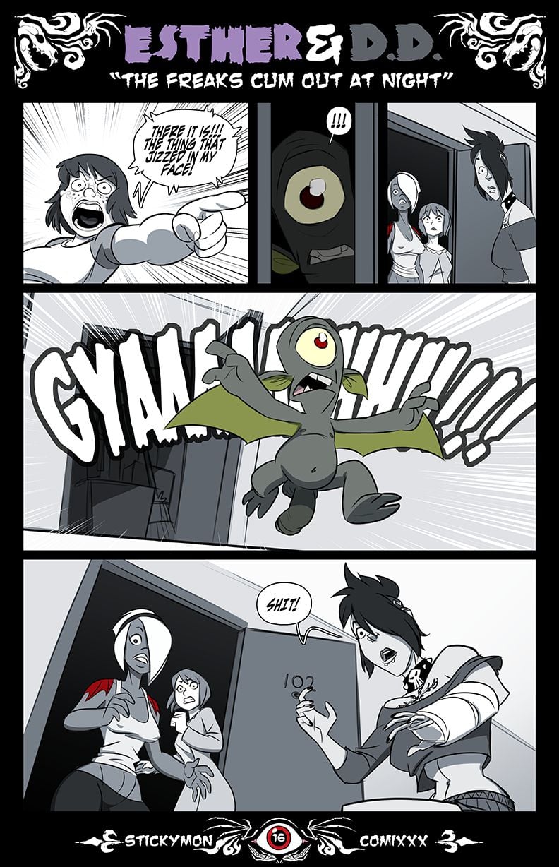 Esther & DD – The Freak Cum Out At Night [Stickymon] - Chapter 1 — Page 17