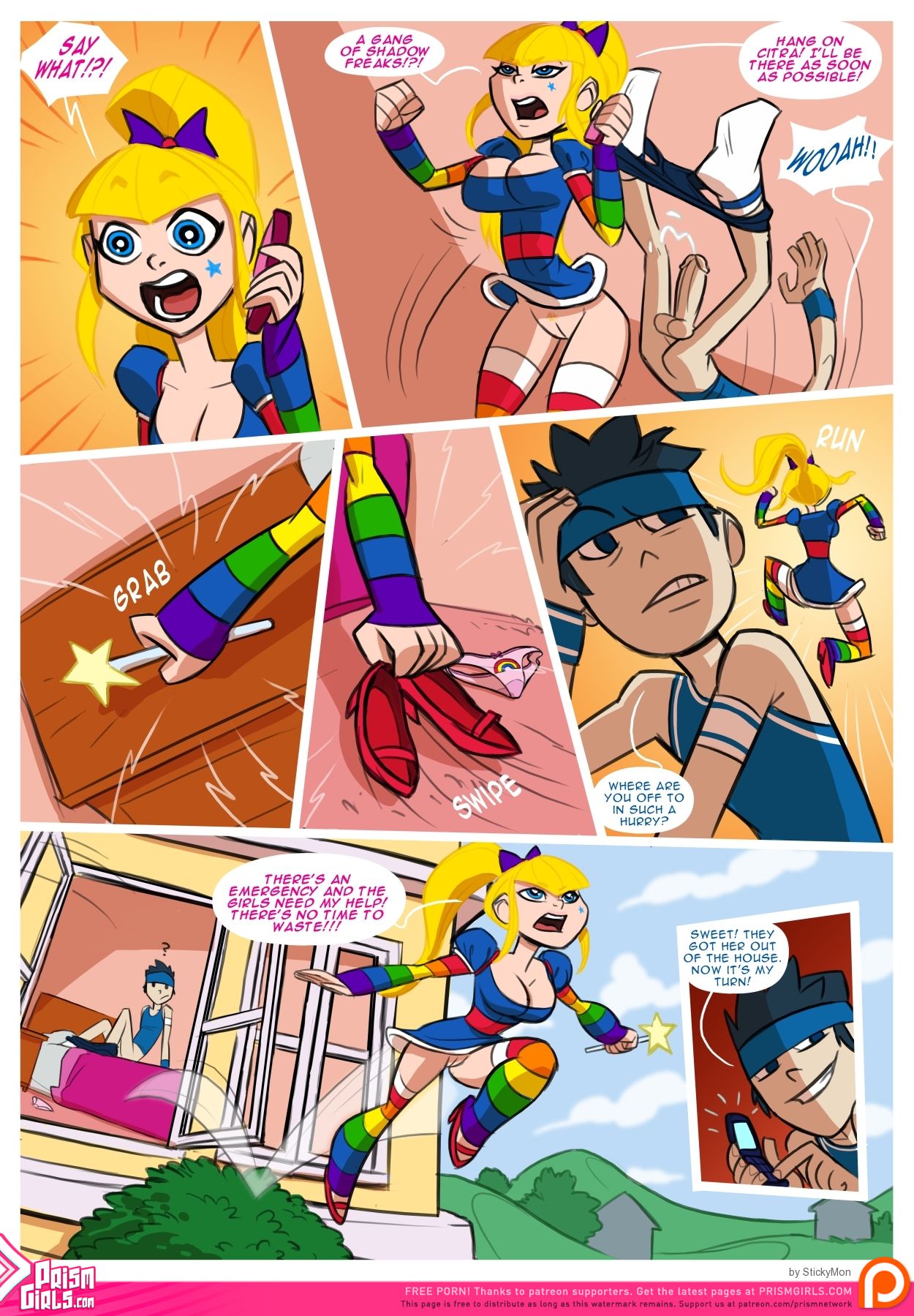 Rainbow Sprite: Hunger of the Shadow Beasts (Rainbow Brite) [StickyMon] - Chapter 1 — Page 6