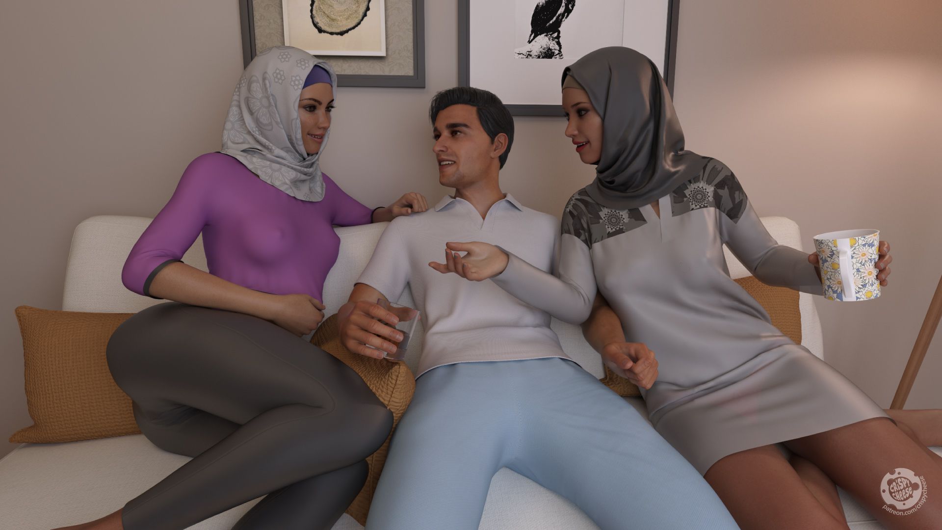 Night At The Living Room [Crispy Cheese] - Chapter 1 — Page 5