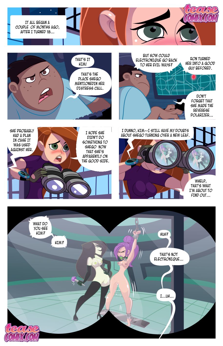 Kinky Possible – A Villain’s Bitch Remastered (Kim Possible) [Tease Comix] - Chapter — Page 4