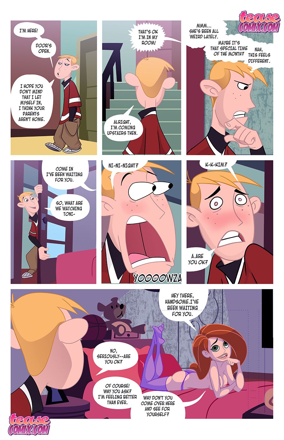 Kinky Possible – A Villain’s Bitch Remastered (Kim Possible) [Tease Comix] - Chapter 2 — Page 9