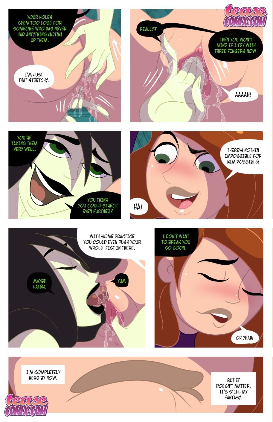 Kinky Possible – A Villain’s Bitch Remastered (Kim Possible) [Tease Comix] - Chapter 1 — Page 16