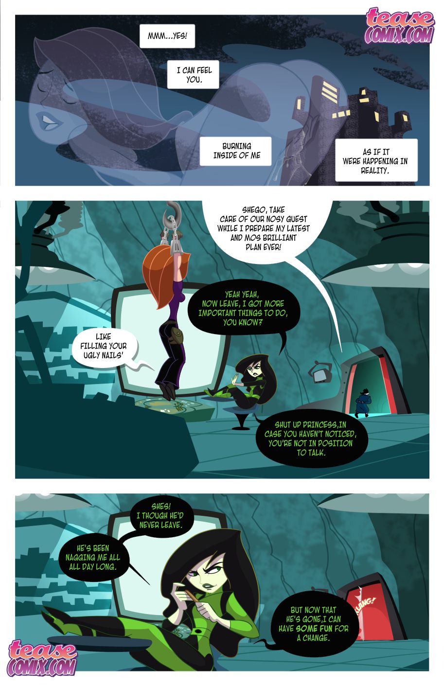 Kinky Possible – A Villain’s Bitch Remastered (Kim Possible) [Tease Comix] - Chapter 1 — Page 4