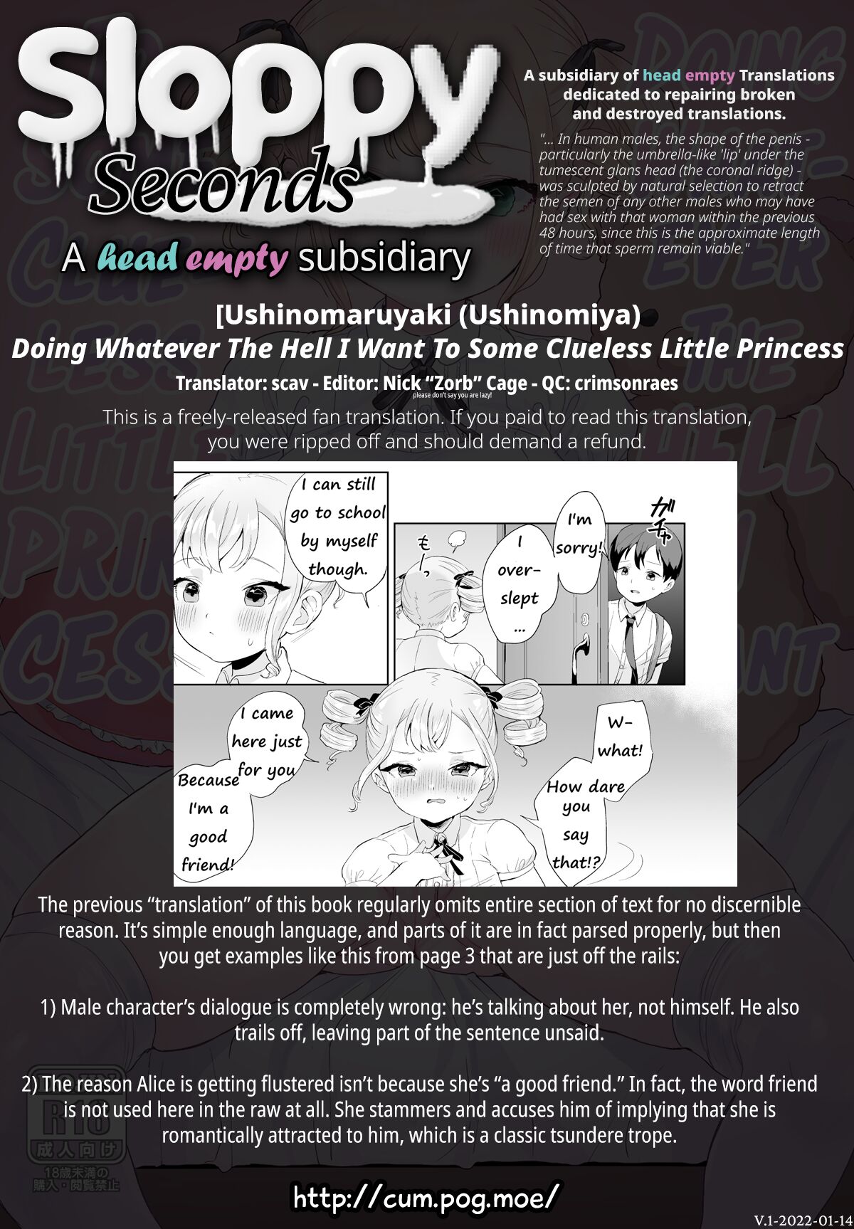 Doing Whatever The Hell I Want To Some Clueless Little Princess [Ushinomiya] - Chapter 1 — Page 24