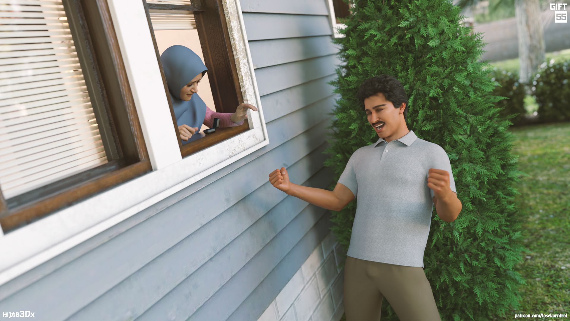 Gift [LoseKorntrol , Hijab 3DX] - Chapter 1 — Page 56