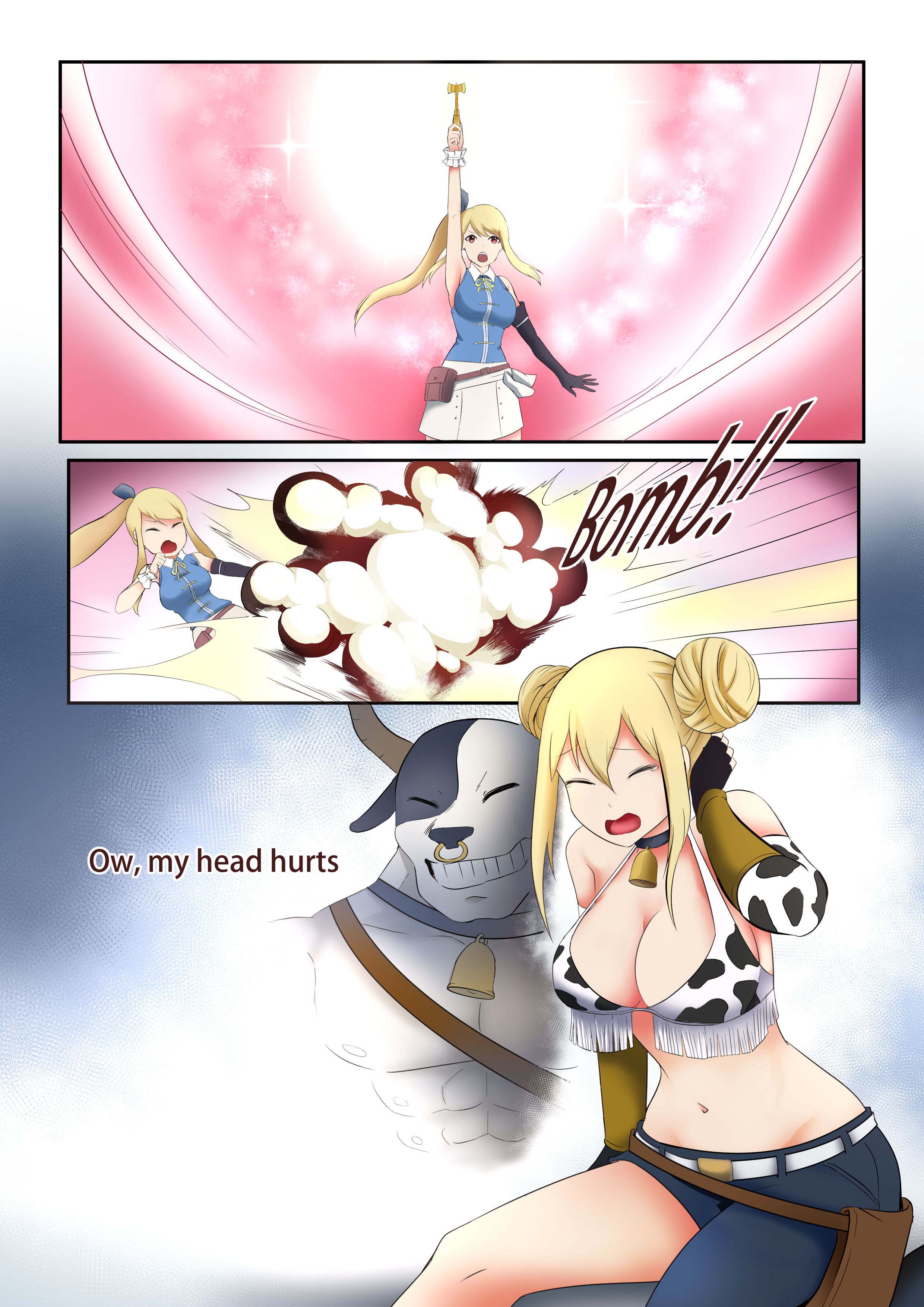 Lucy gets swapped with Taurus (Fairy Tail) [TSFSingularity] - Chapter 1 — Page 6