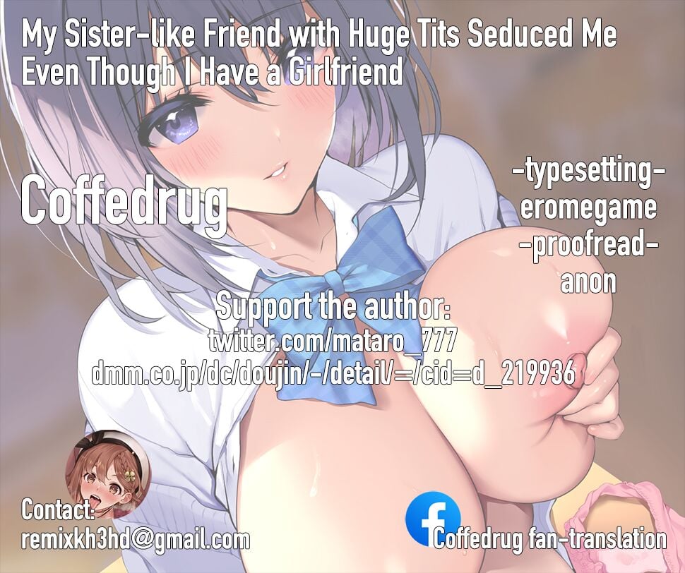 My Sister-like Friend with Huge Tits Seduced Me Even Though I Have a Girlfriend [Mataro] - Chapter 1 — Page 31
