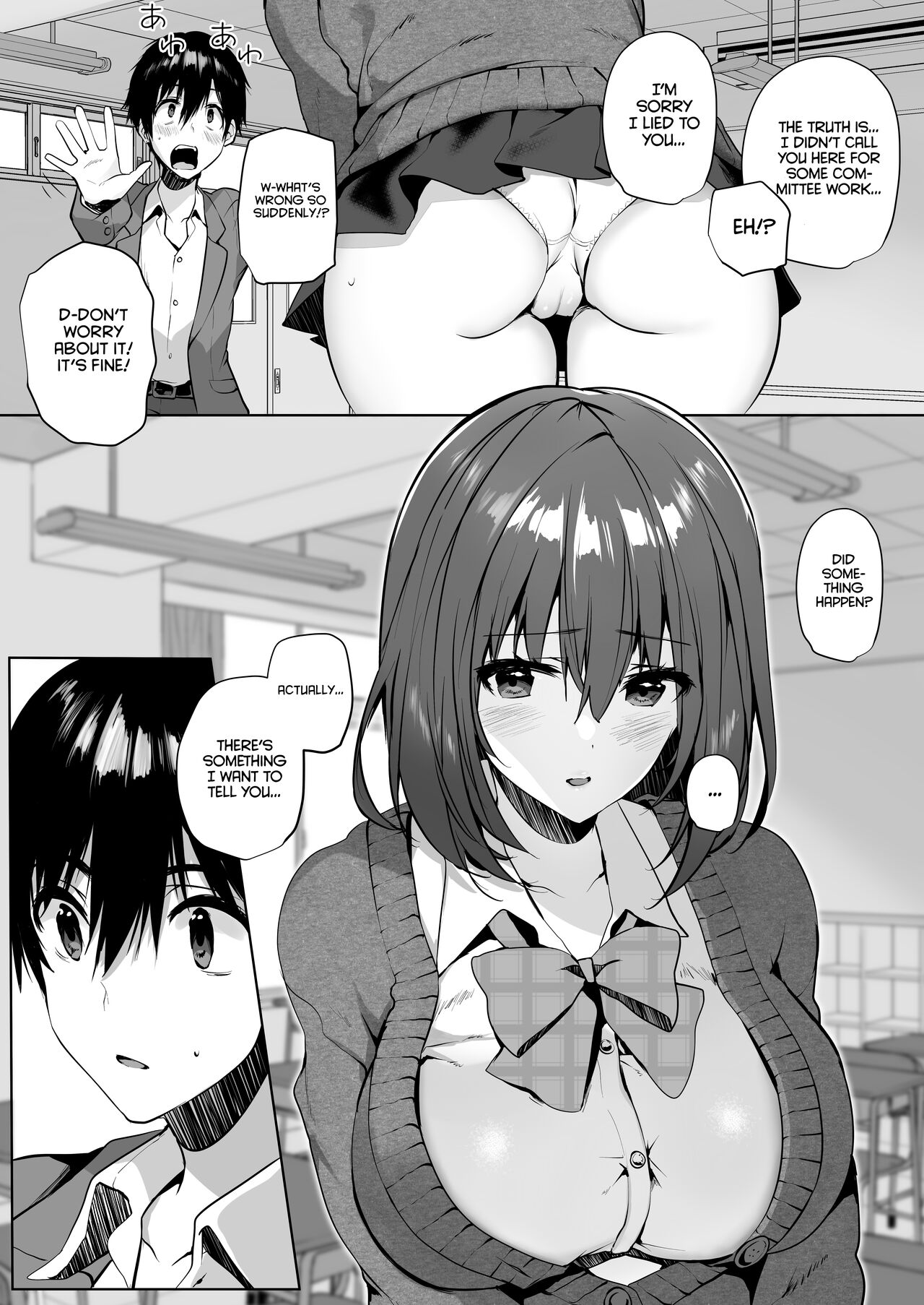 My Sister-like Friend with Huge Tits Seduced Me Even Though I Have a Girlfriend [Mataro] - Chapter 1 — Page 9