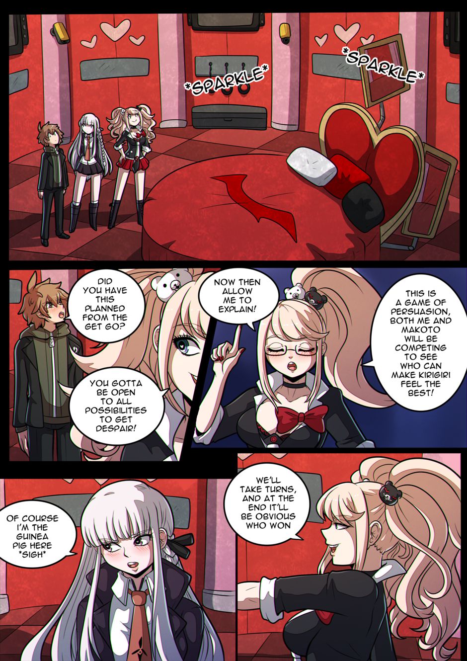 Junko’s Despair Game (Danganronpa) [Kinkymation] - Chapter 1 — Page 9