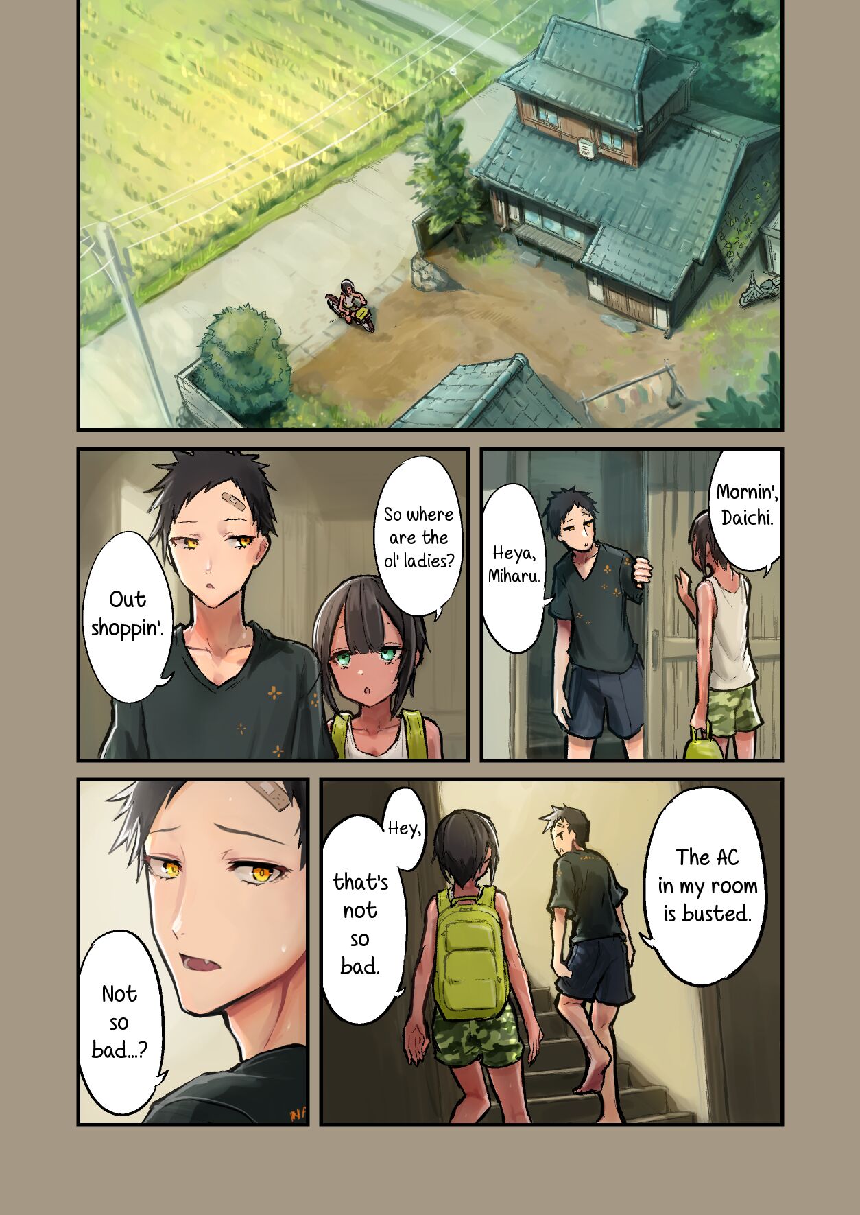 Sweaty sex with a childhood friend [Sokumaru] - Chapter 1 — Page 4